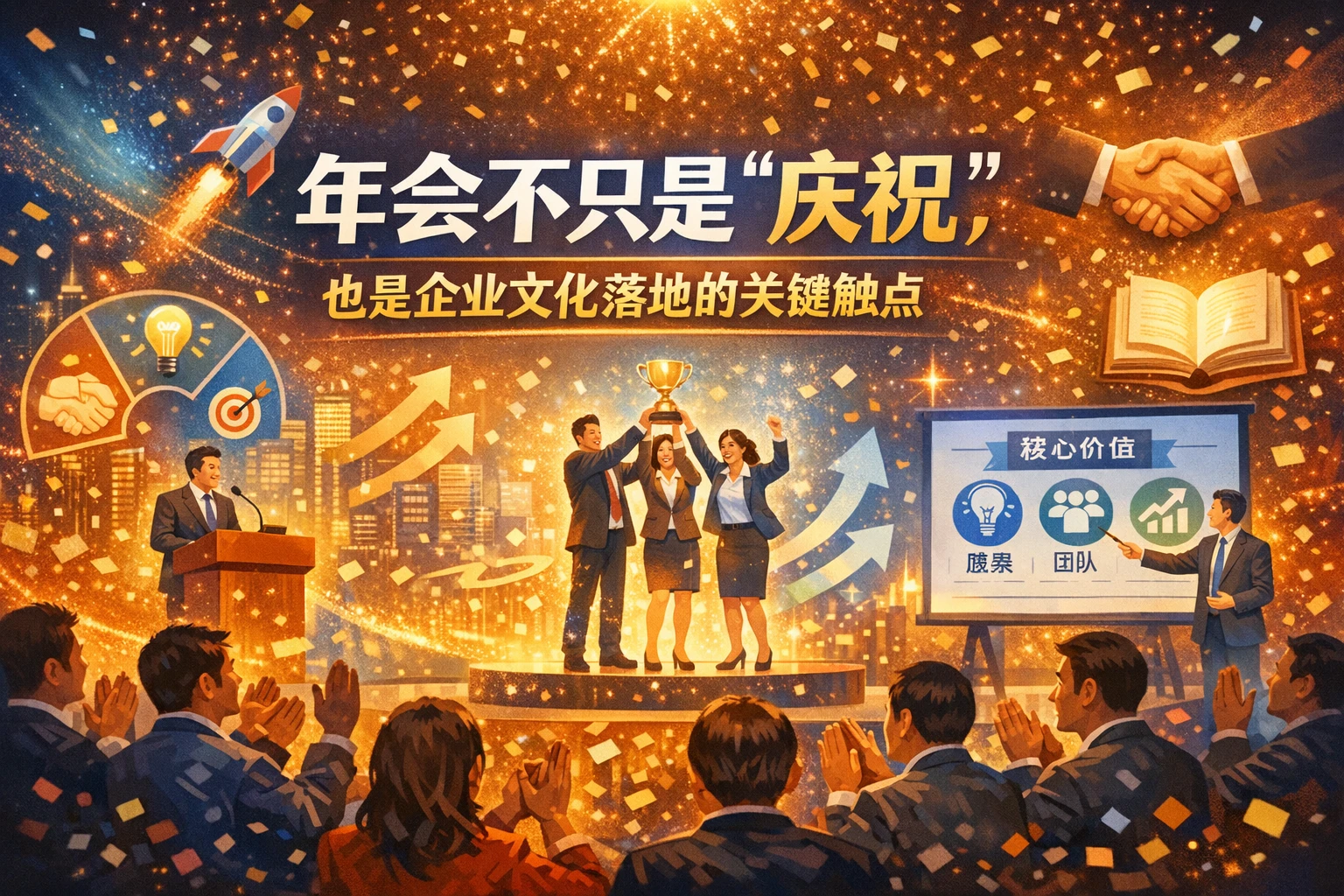 年会不只是“庆祝”,也是企业文化落地的关键触点