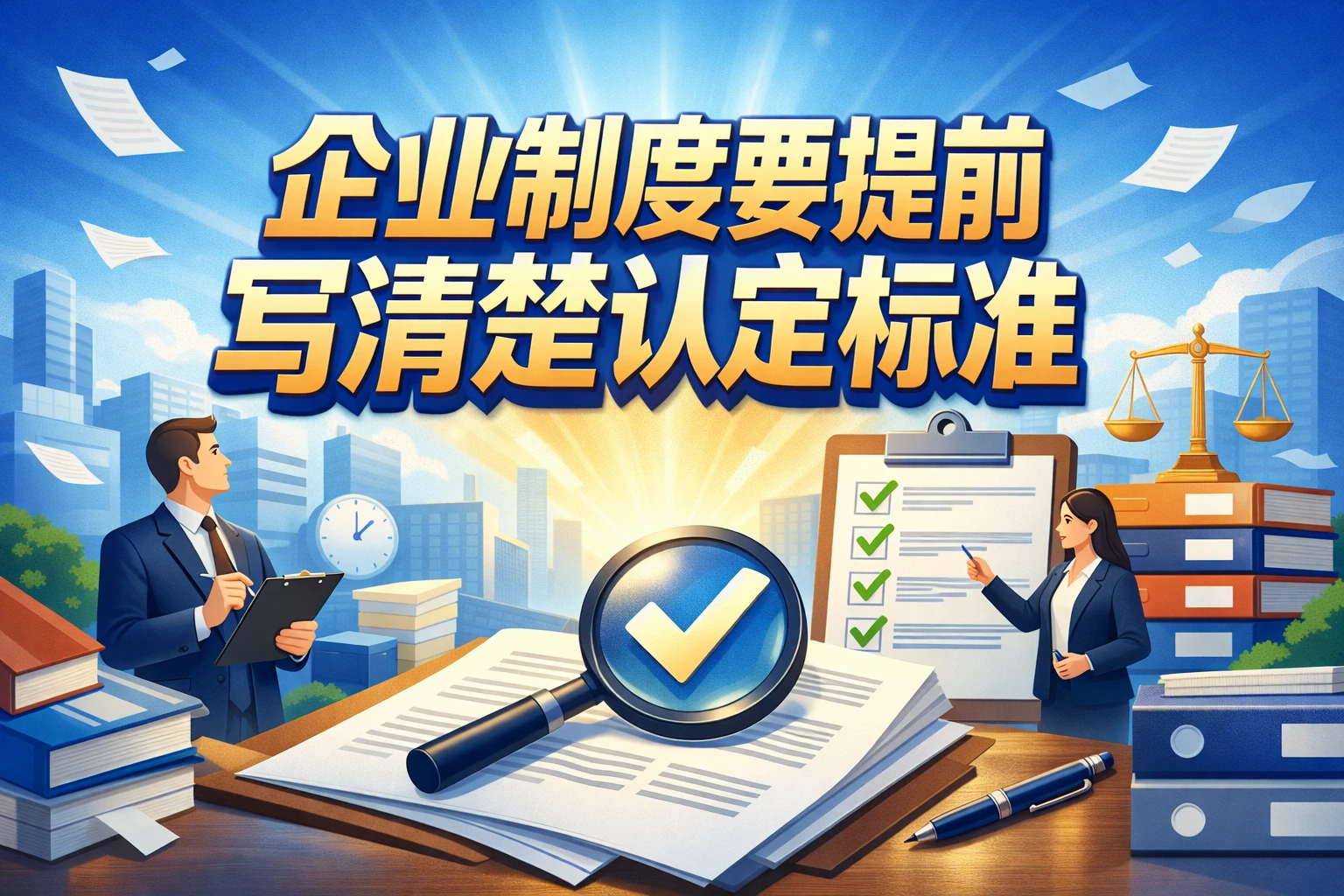 企业制度要提前写清楚认定标准