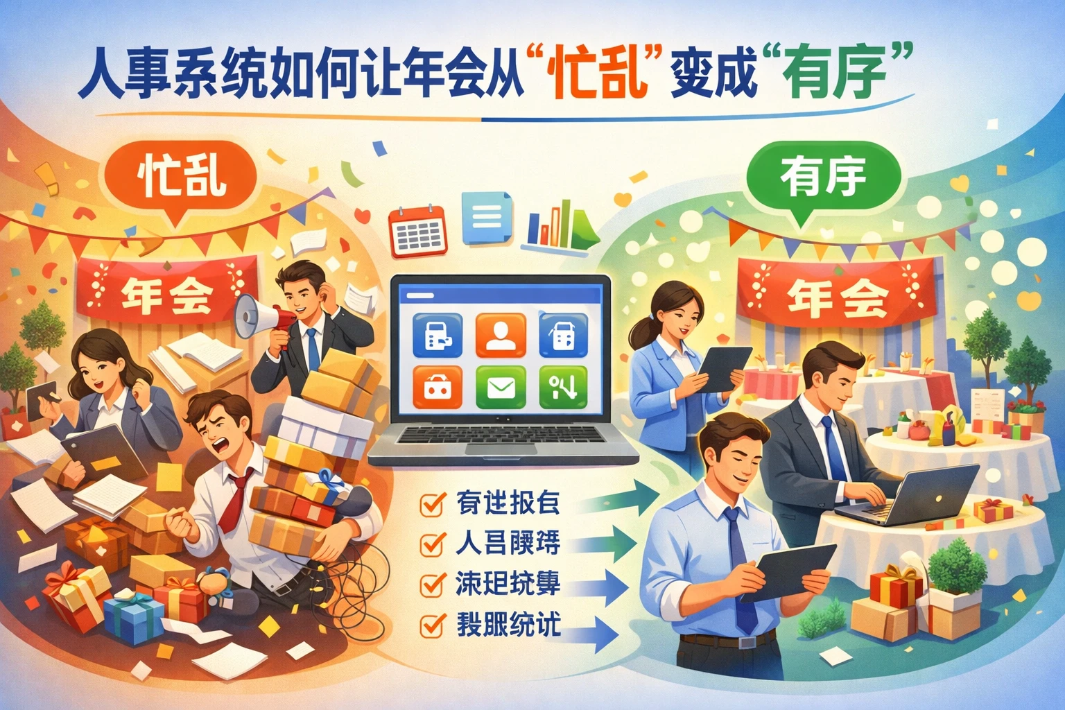人事系统如何让年会从“忙乱”变成“有序”