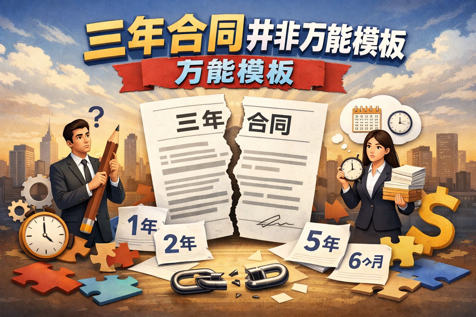 三年合同并非万能模板