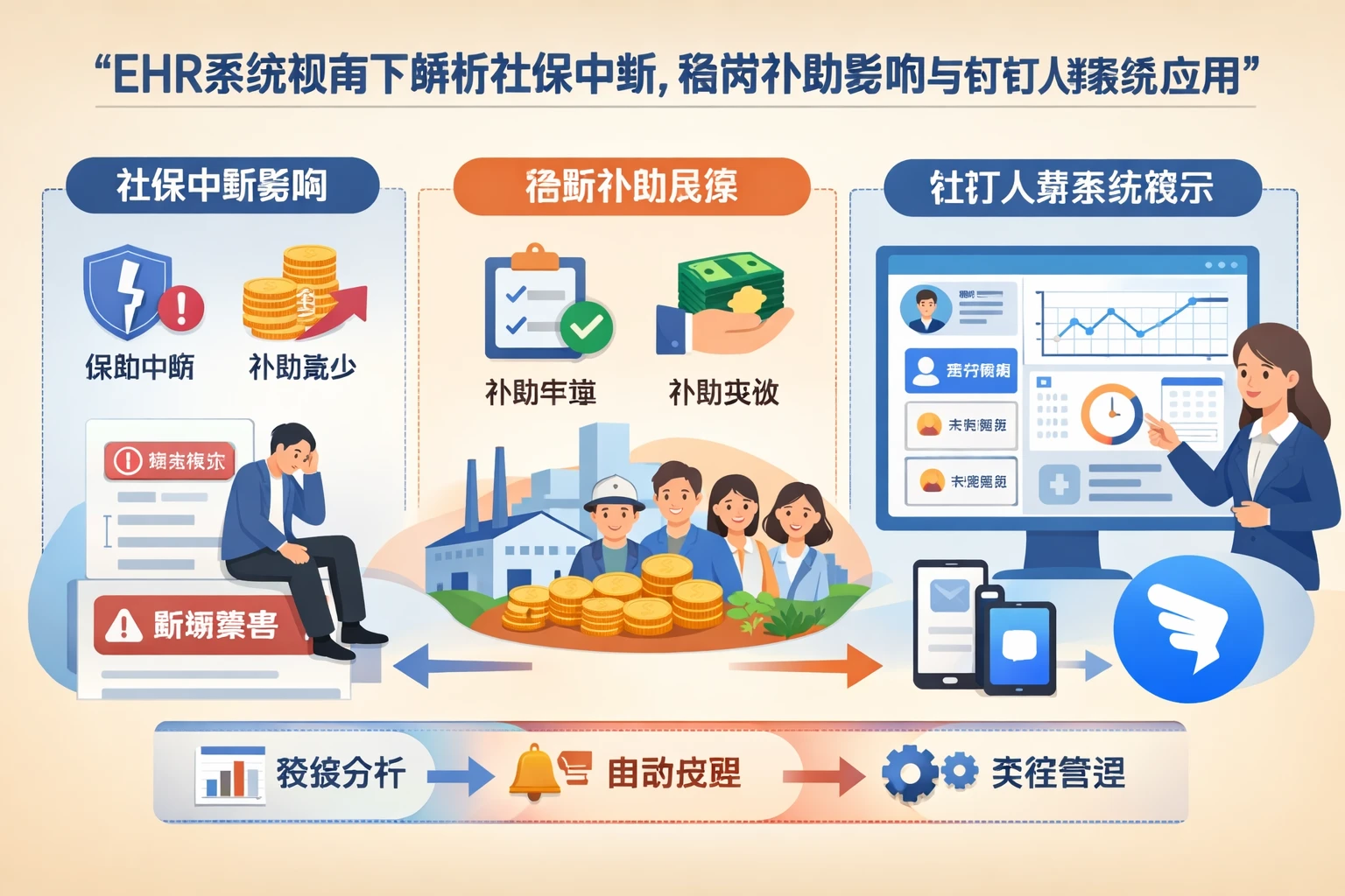 ehr系统视角下解析社保中断、稳岗补助影响与钉钉人事系统演示应用