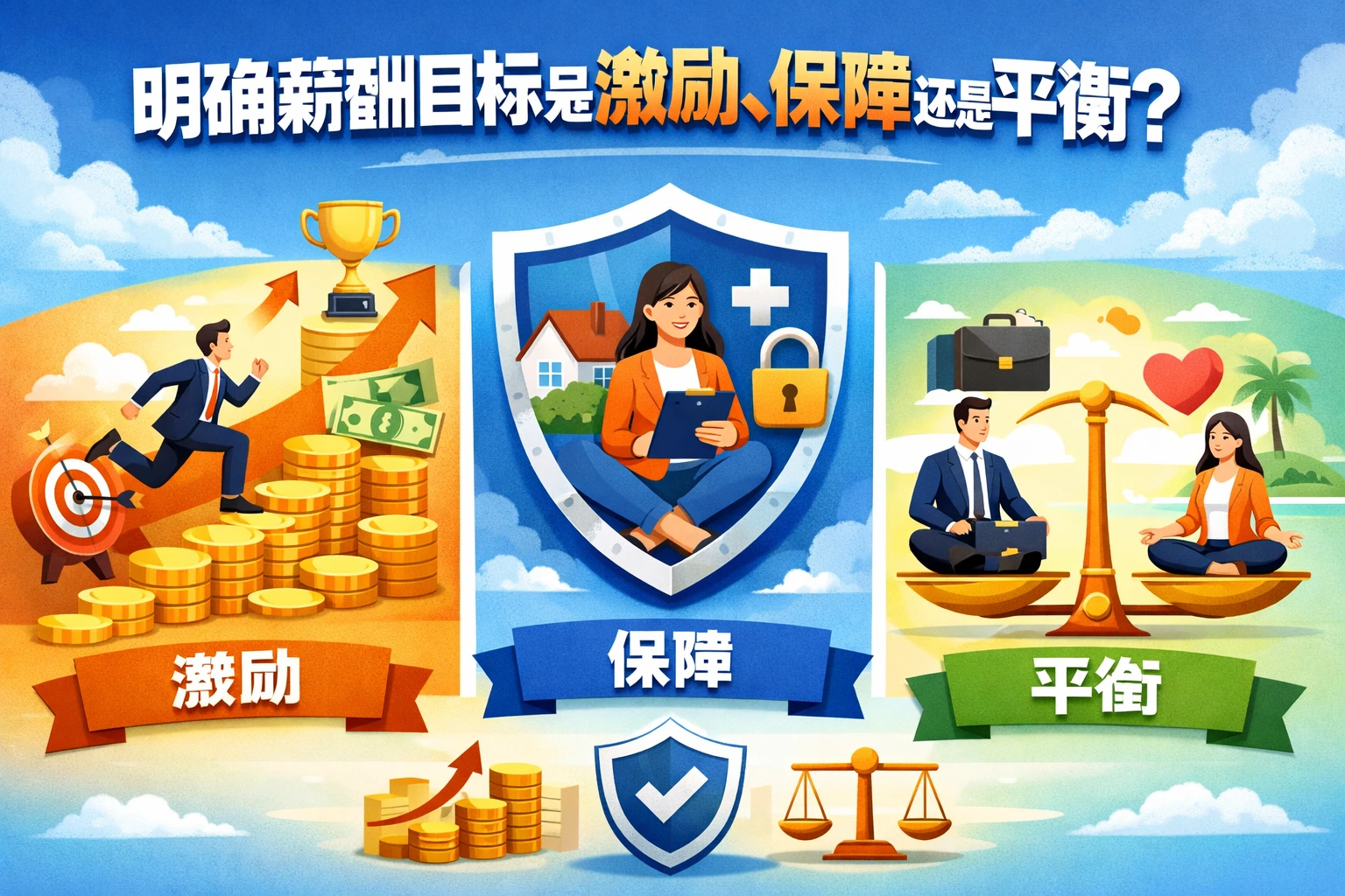 明确薪酬目标是激励、保障还是平衡