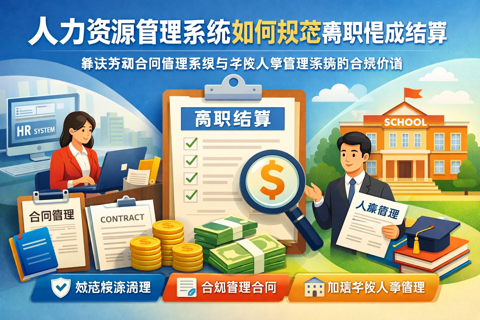 人力资源管理系统如何规范离职提成结算：兼谈劳动合同管理系统与学校人事管理系统的合规价值