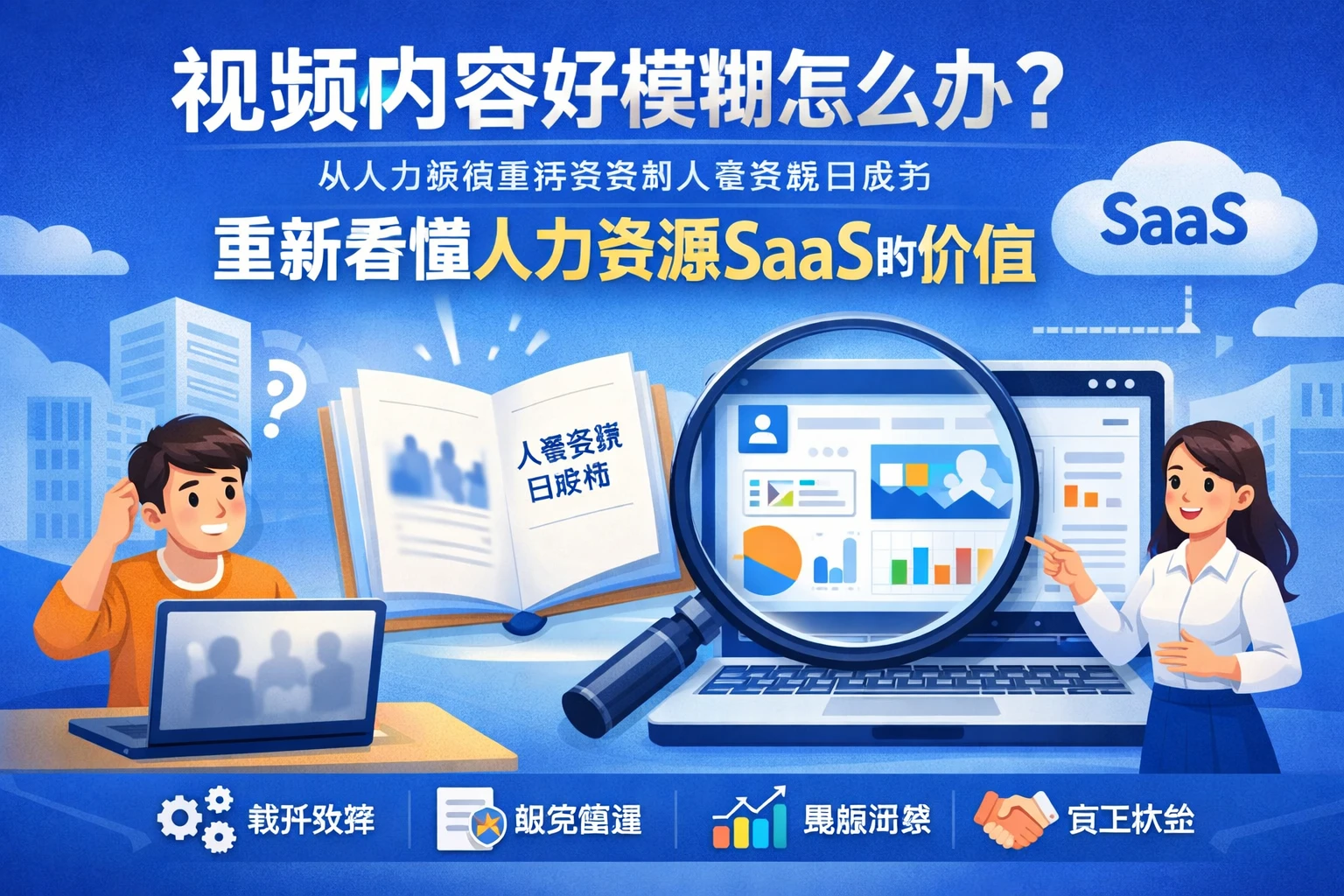 视频内容好模糊怎么办？从人力资源管理系统到人事系统白皮书，重新看懂人力资源SaaS的价值