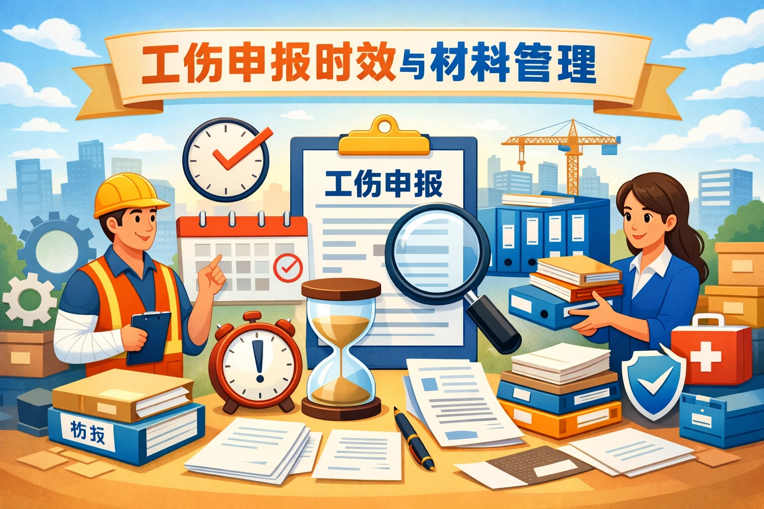 工伤申报时效与材料管理