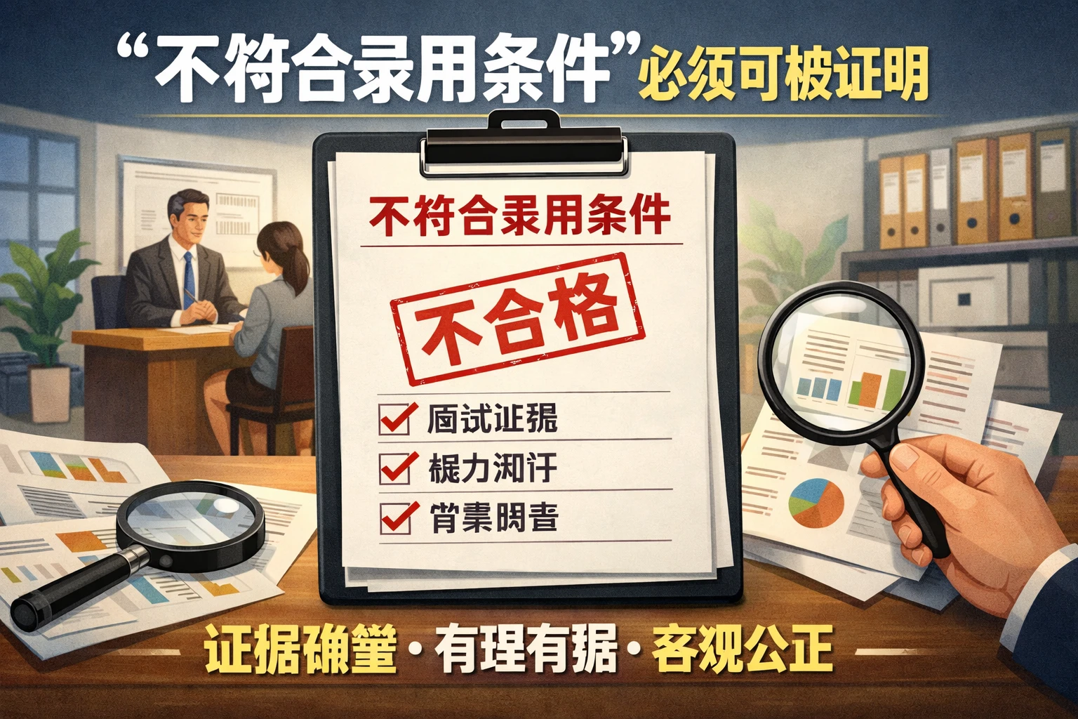 “不符合录用条件”必须可被证明