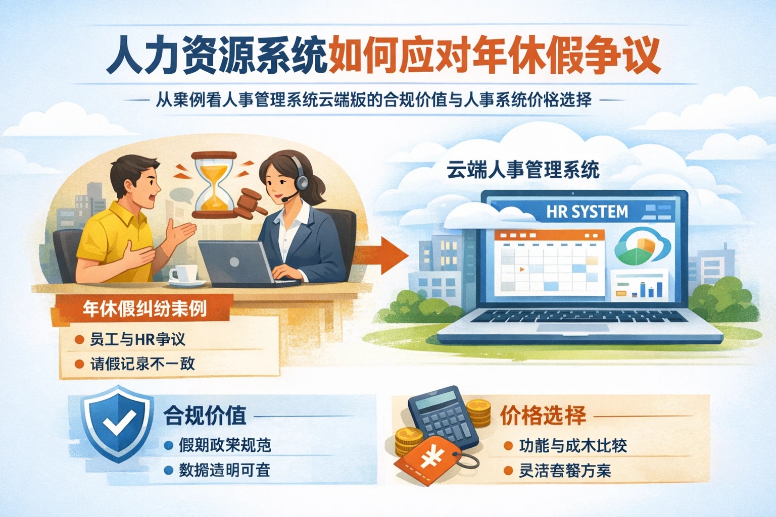 人力资源系统如何应对年休假争议：从案例看人事管理系统云端版的合规价值与人事系统价格选择