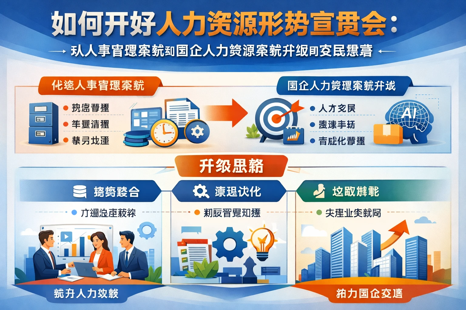 如何开好人力资源形势宣贯会：从人事管理系统到国企人力资源系统升级的实践思路