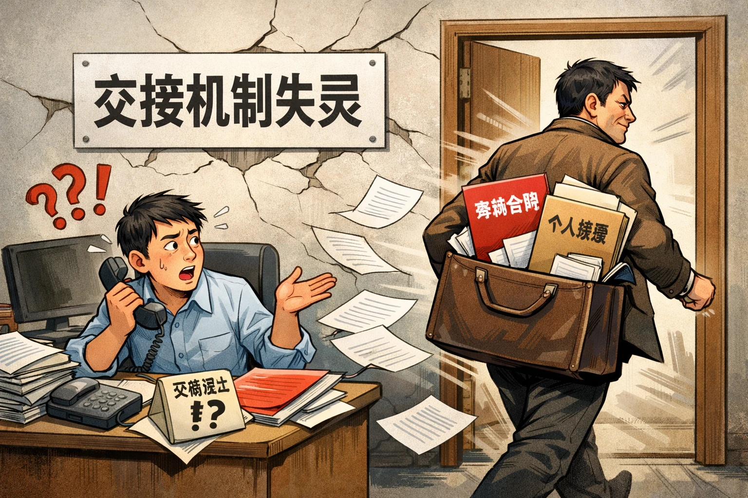 前任带走劳动合同和档案，反映的是交接机制失灵