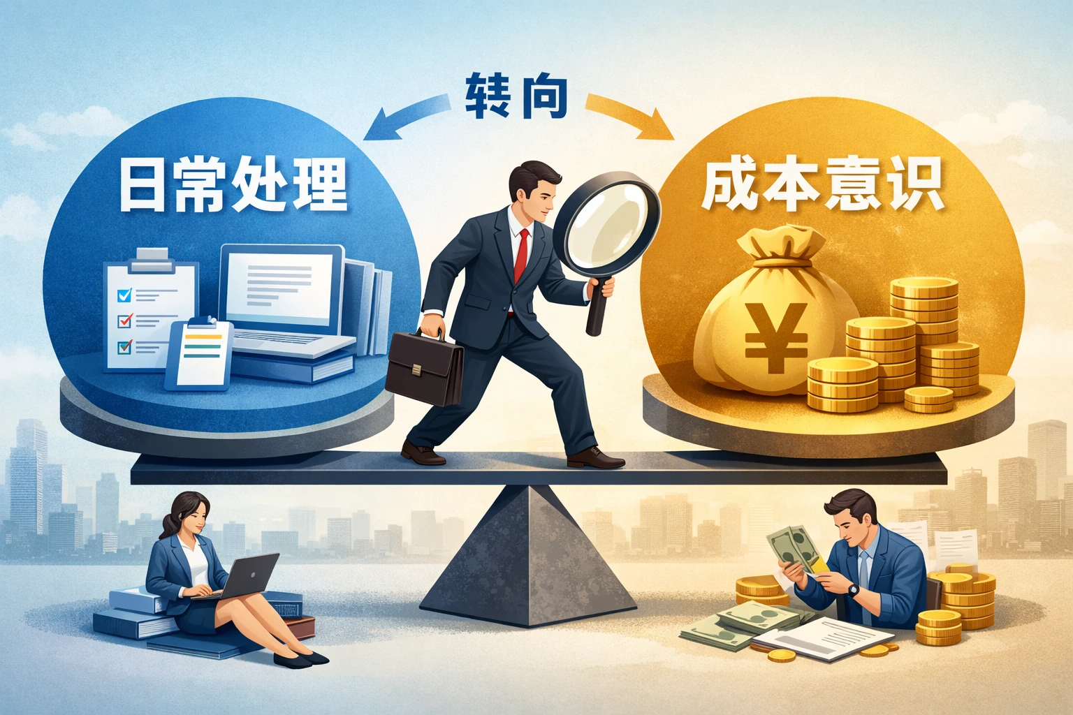从“日常处理”转向“成本意识”，人和钱必须一起看