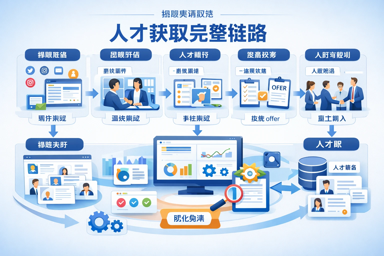 用招聘管理系统呈现“人才获取”的完整链路