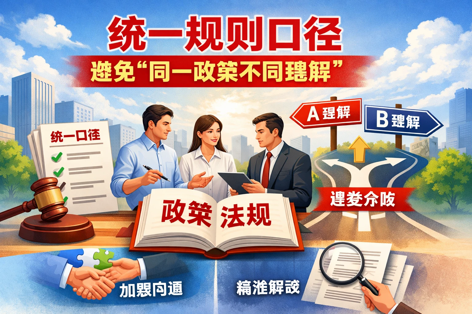 统一规则口径，避免“同一政策不同理解”