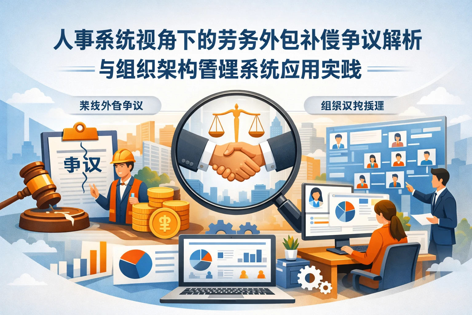 人事系统视角下的劳务外包补偿争议解析与组织架构管理系统应用实践