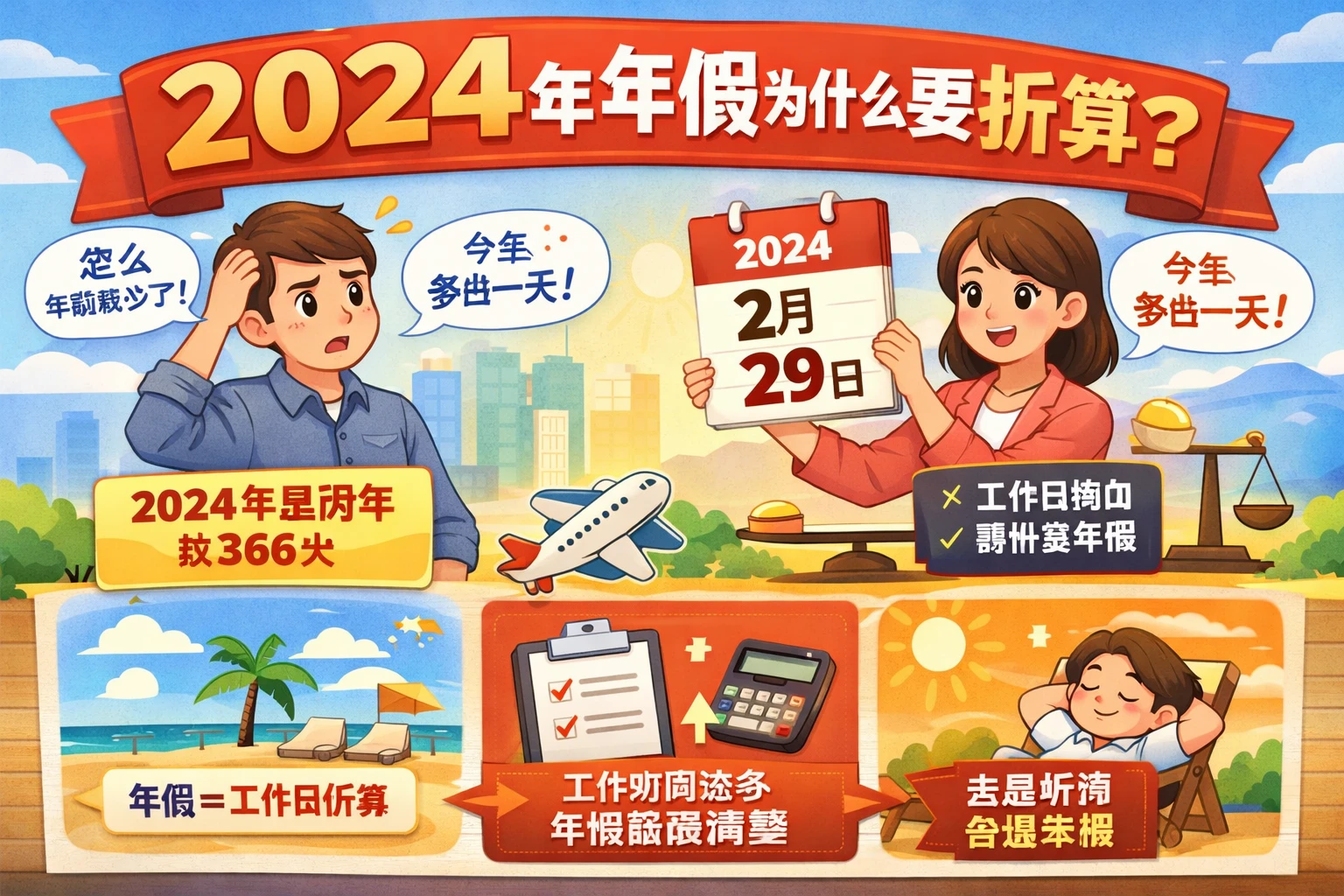 2024年的年假为什么要折算