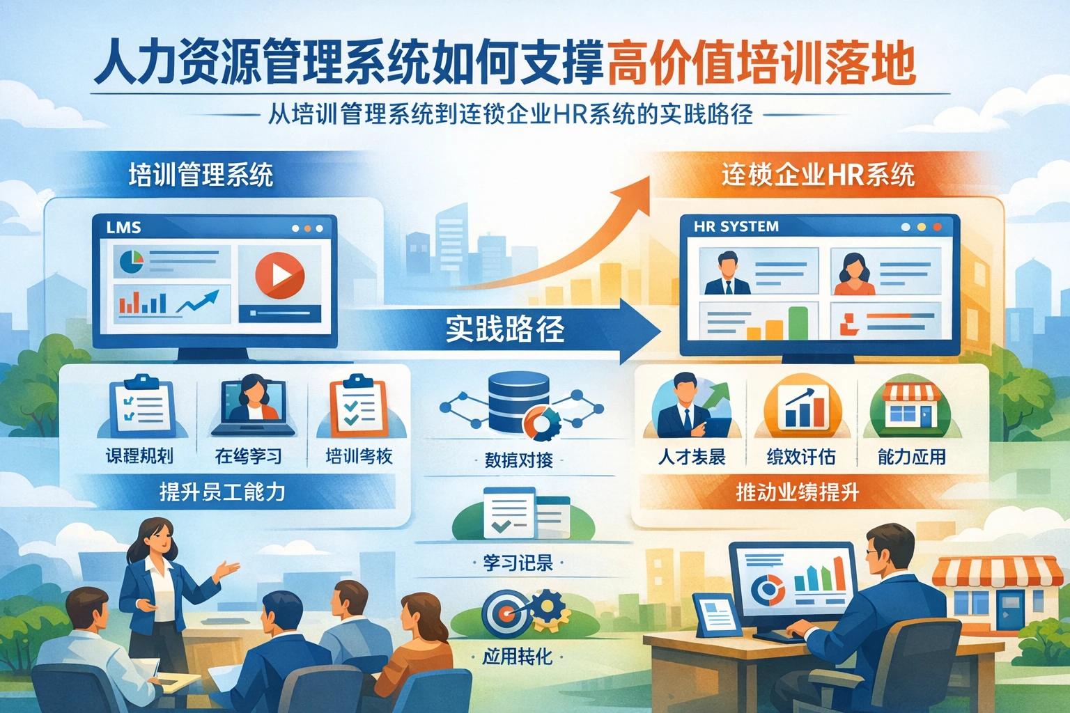 人力资源管理系统如何支撑高价值培训落地:从培训管理系统到连锁企业HR系统的实践路径