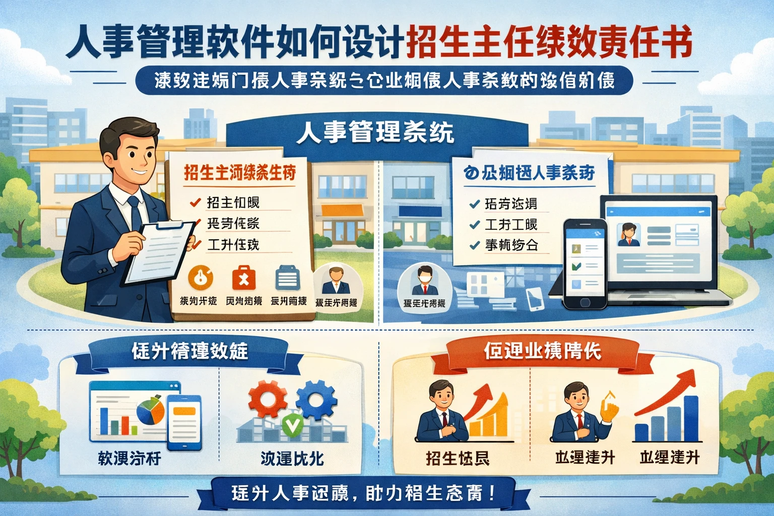 人事管理软件如何设计招生主任绩效责任书：兼谈连锁门店人事系统与企业微信人事系统的落地价值