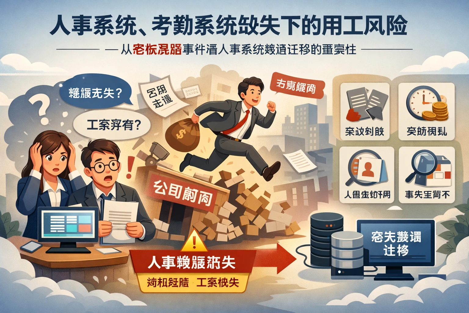 人事系统、考勤系统缺失下的用工风险：从老板跑路事件看人事系统数据迁移的重要性