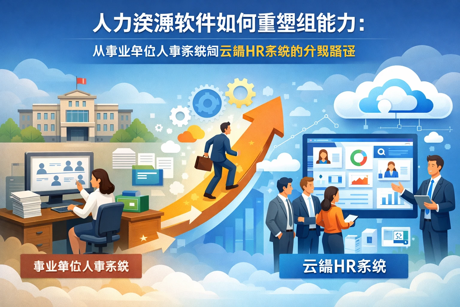 人力资源软件如何重塑组织能力：从事业单位人事系统到云端HR系统的升级路径