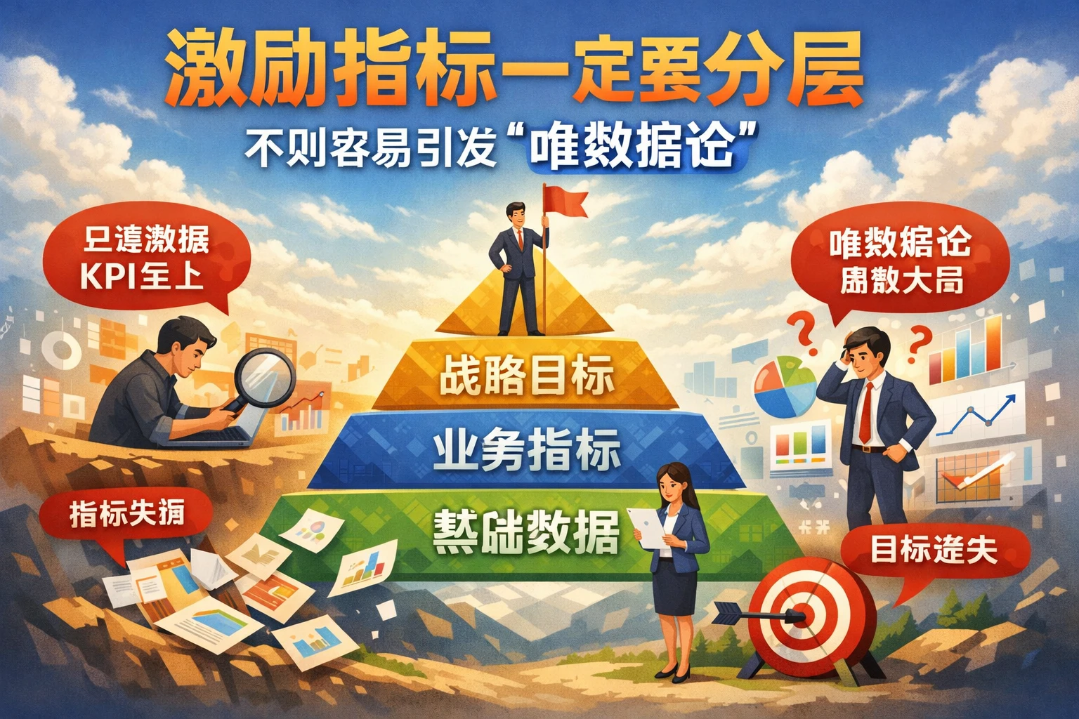 激励指标一定要分层，否则容易引发“唯数据论”