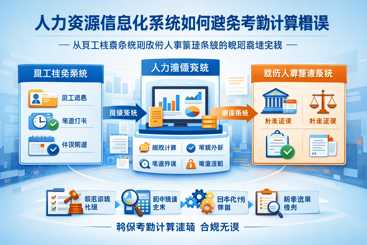 人力资源信息化系统如何避免考勤计算错误：从员工档案系统到政府人事管理系统的规则落地实践