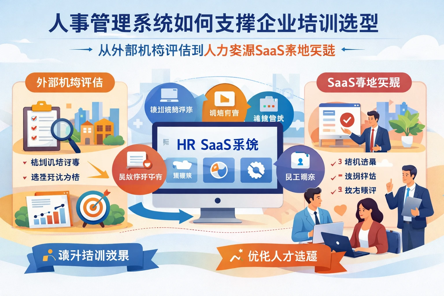 人事管理系统如何支撑企业培训选型：从外部机构评估到人力资源SaaS落地实践