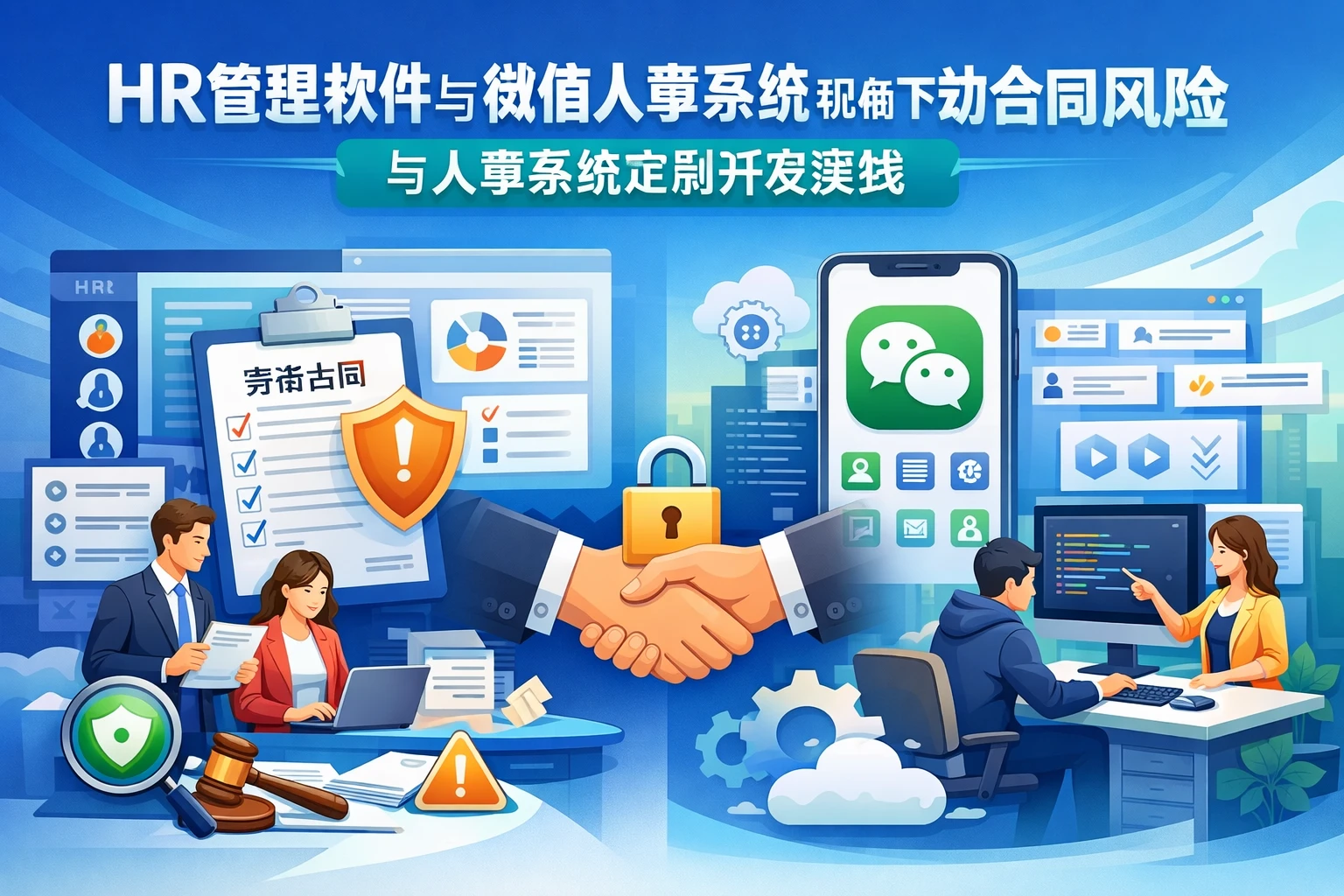HR管理软件与微信人事系统视角下的劳动合同风险防范与人事系统定制开发实践