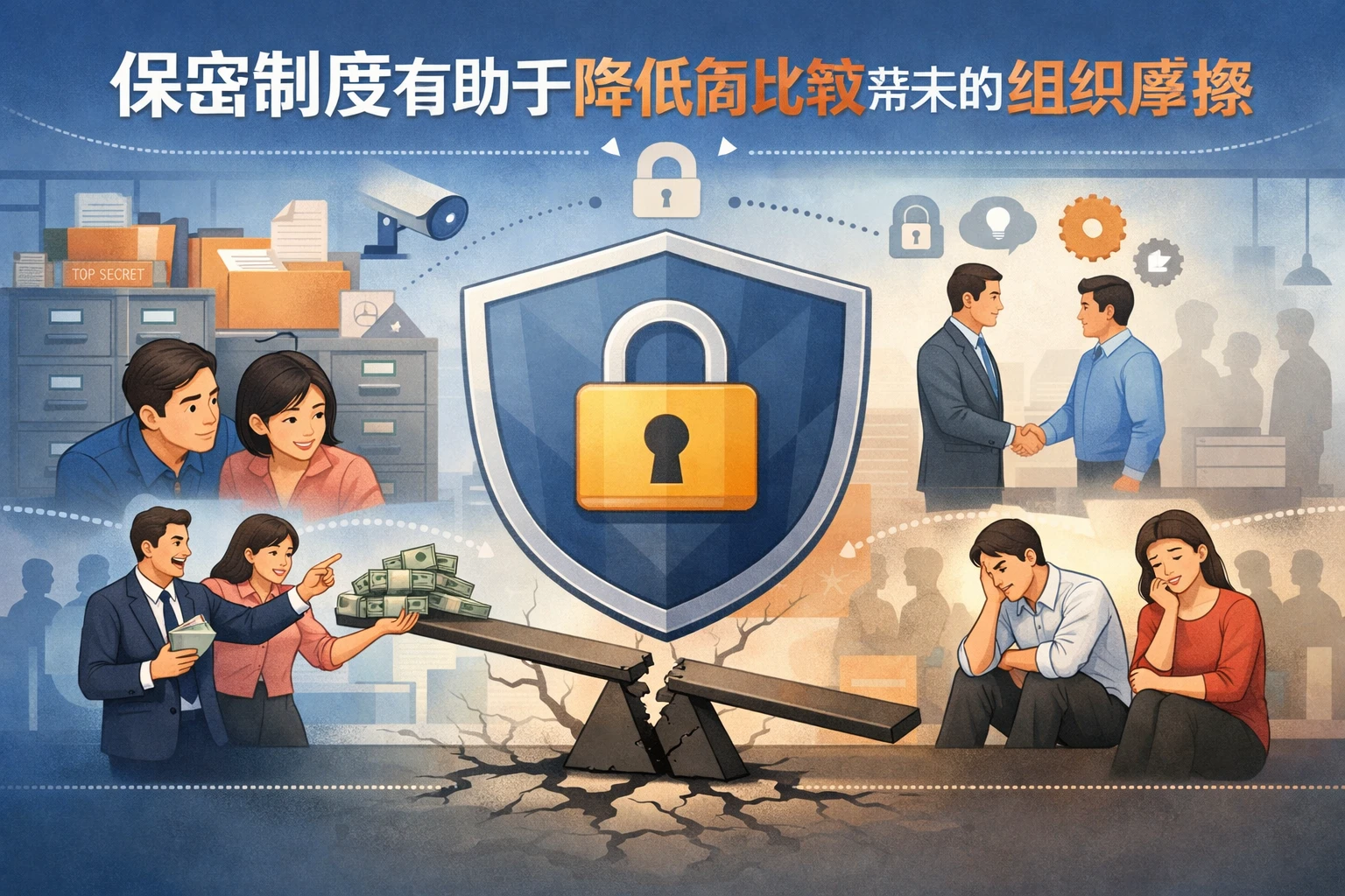 保密制度有助于降低简单比较带来的组织摩擦