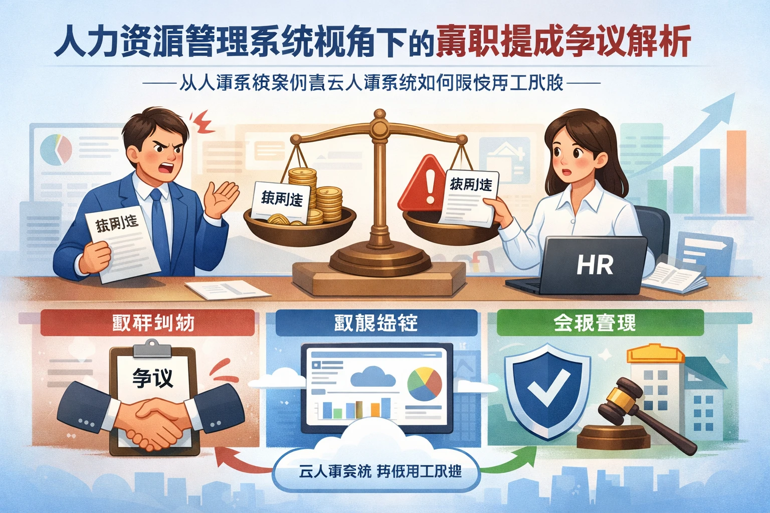 人力资源管理系统视角下的离职提成争议解析:从人事系统案例看云人事系统如何降低用工风险