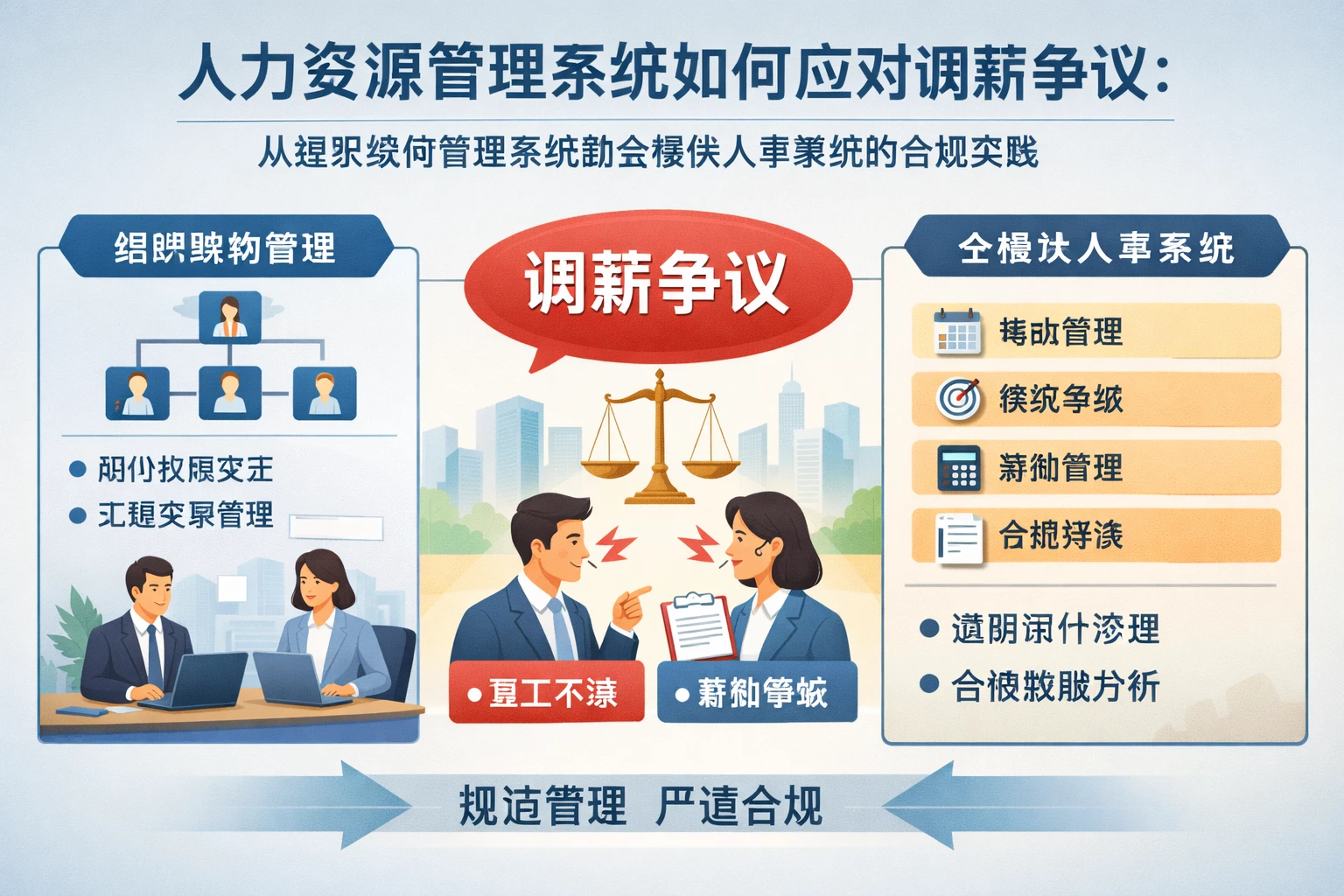 人力资源管理系统如何应对调薪争议：从组织架构管理系统到全模块人事系统的合规实践