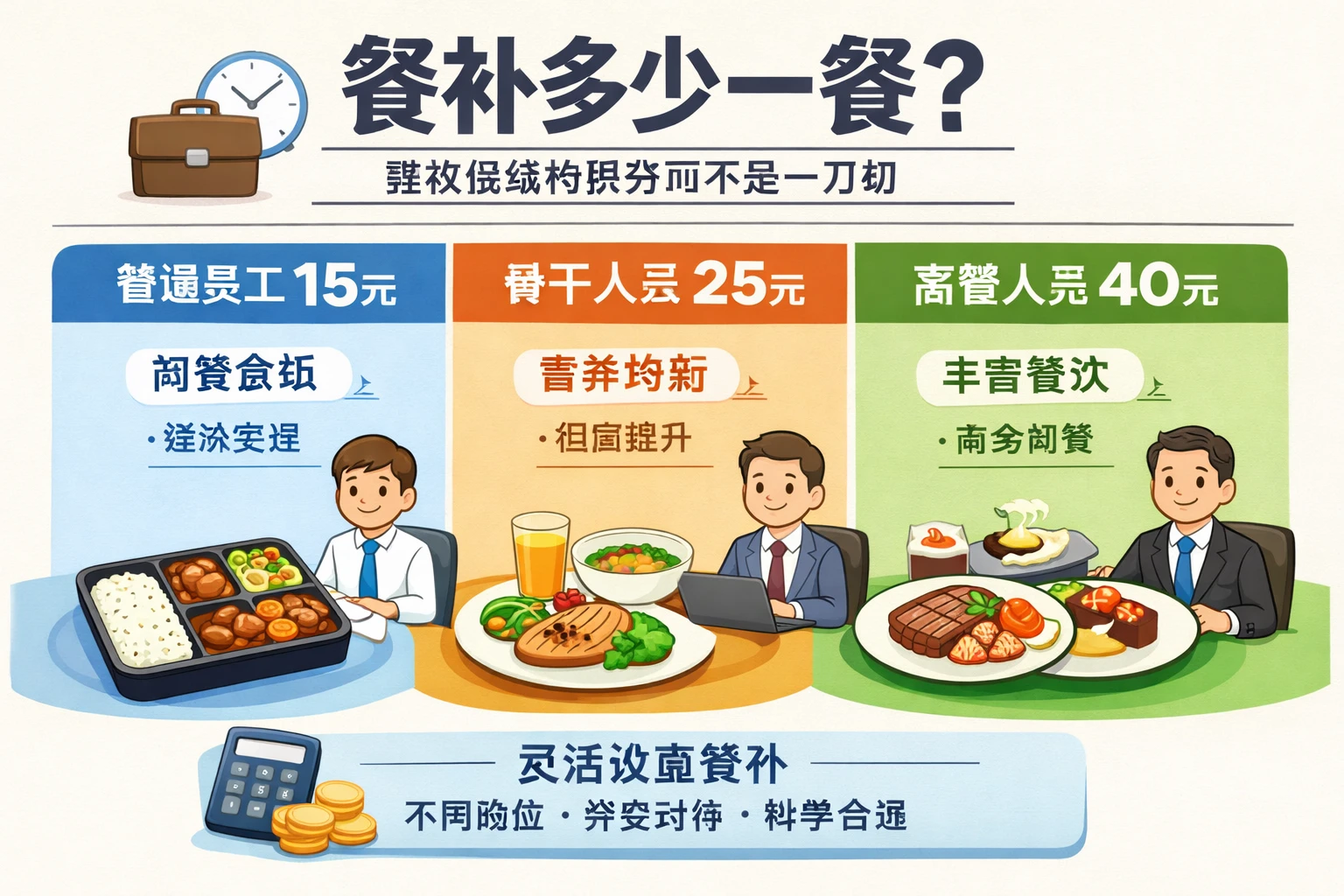 餐补多少一餐,建议按结构拆分而不是一刀切