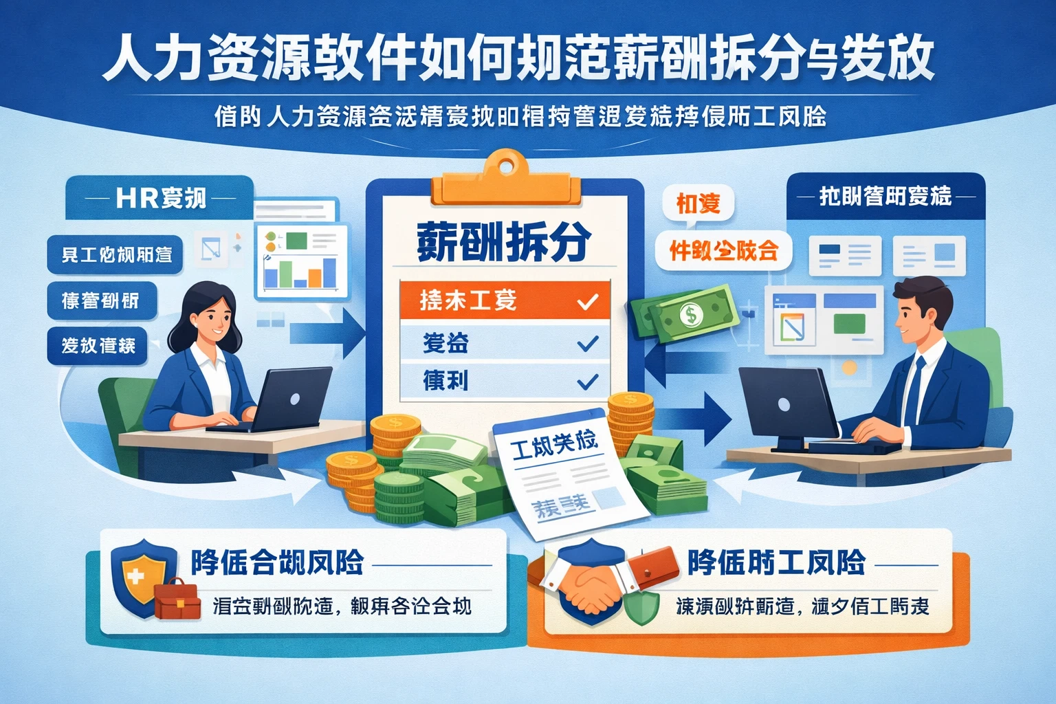 人力资源软件如何规范薪酬拆分与发放：借助人力资源全流程系统和招聘管理系统降低用工风险