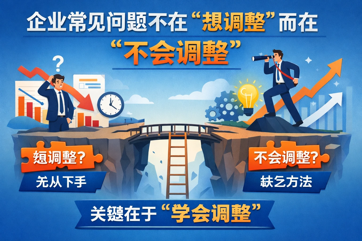 企业常见问题不在“想调整”，而在“不会调整”