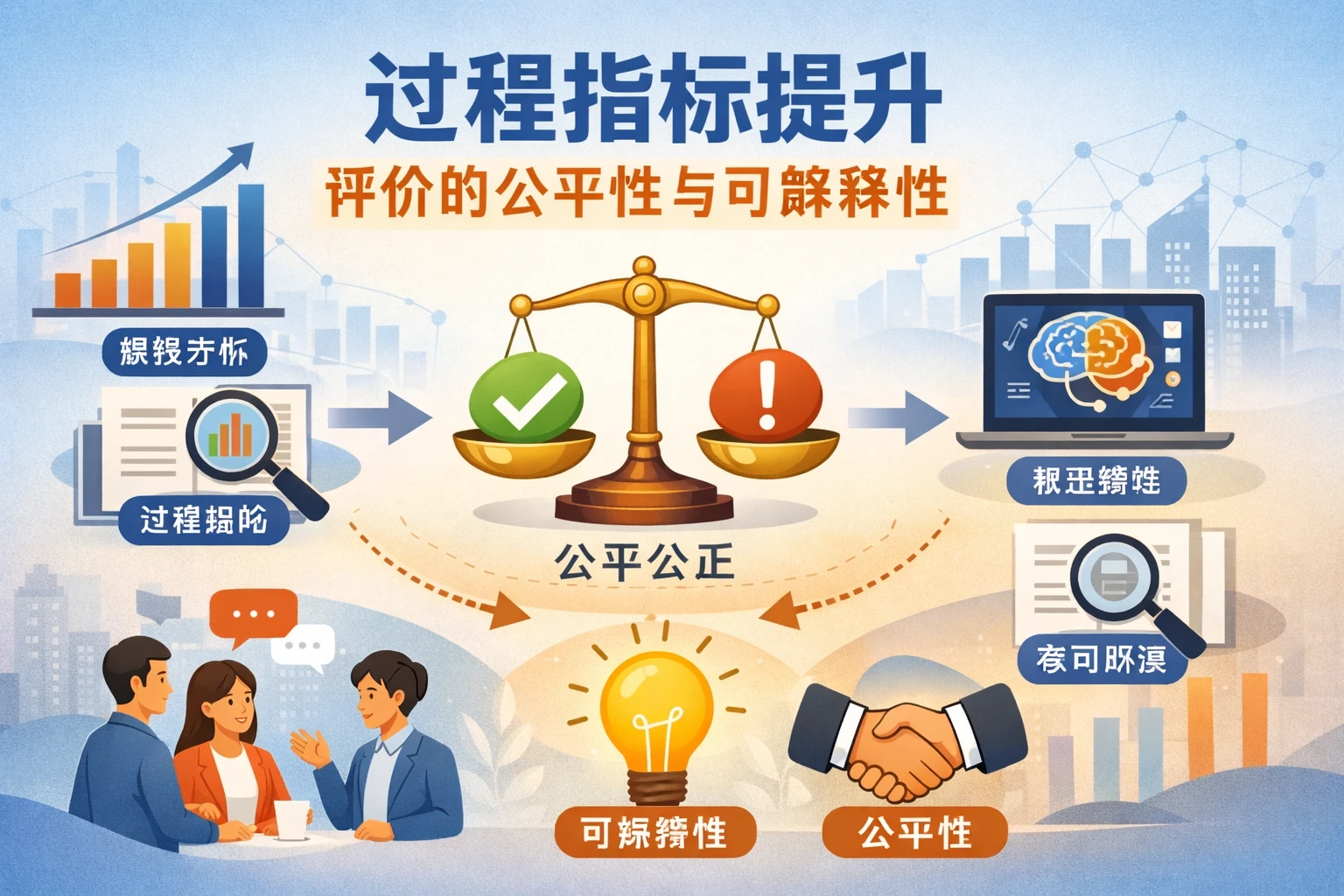 过程指标提升评价的公平性与可解释性