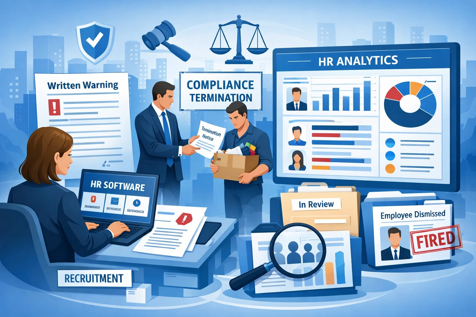 人力资源软件如何规范员工纪律管理:从书面警告到合规解雇,招聘管理软件与人事数据分析系统的实务价值