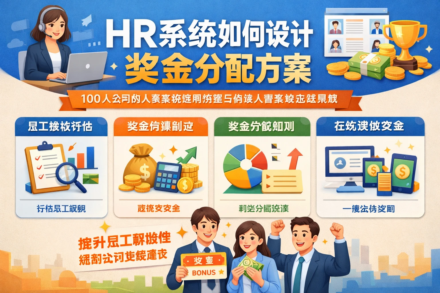 HR系统如何设计奖金分配方案：100人公司的人事系统使用教程与在线人事系统实战思路