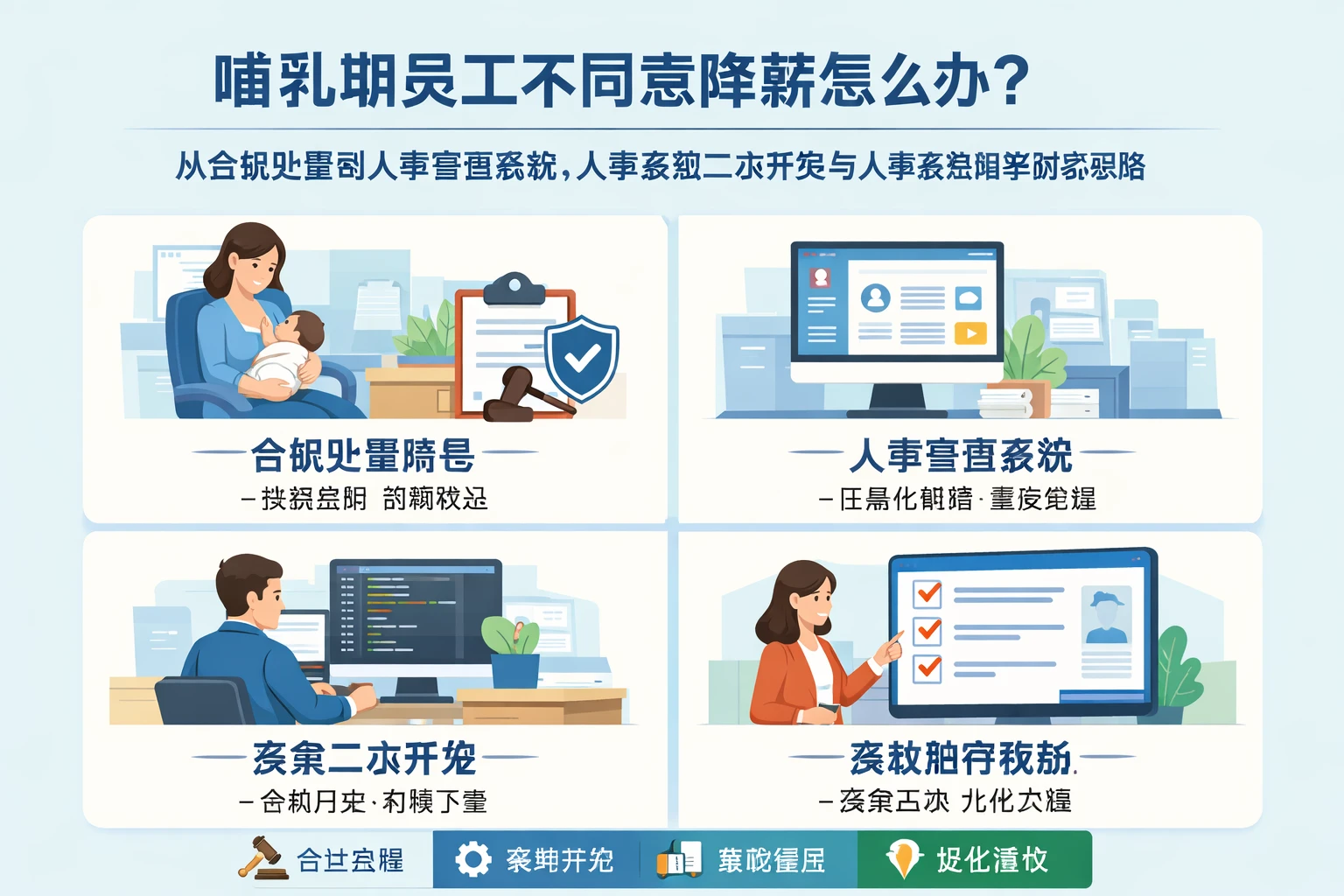 哺乳期员工不同意降薪怎么办？从合规处置到人事管理系统、人事系统二次开发与人事系统推荐的实战思路