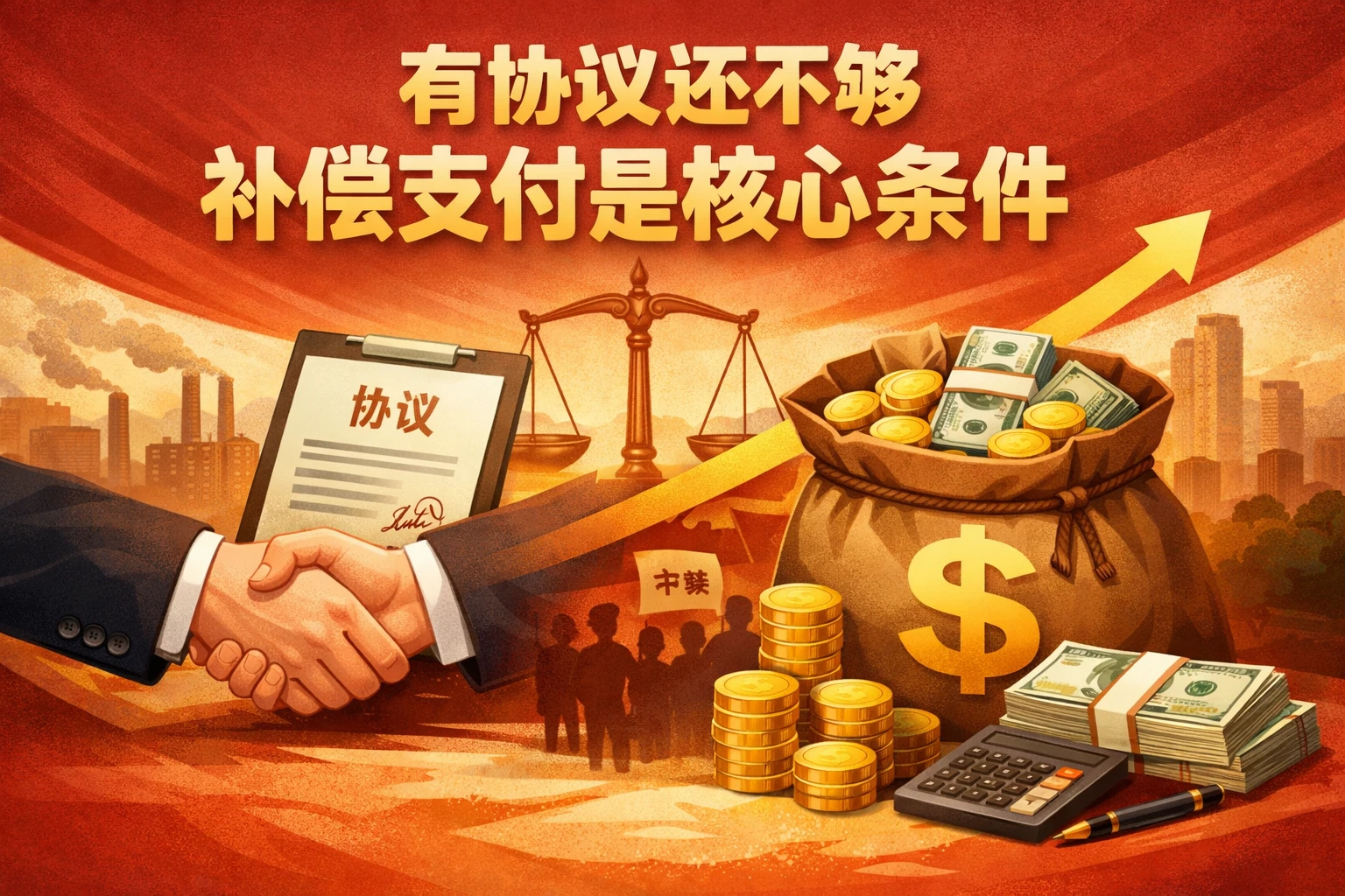 有协议还不够，补偿支付是核心条件