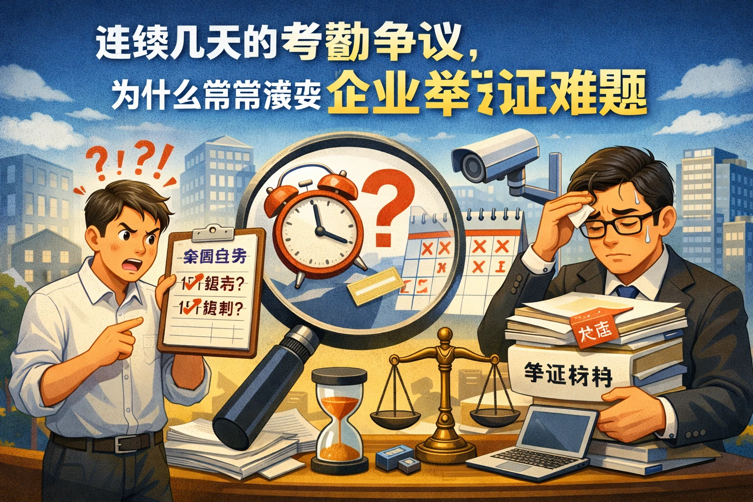 连续几天的考勤争议，为什么常常演变成企业举证难题