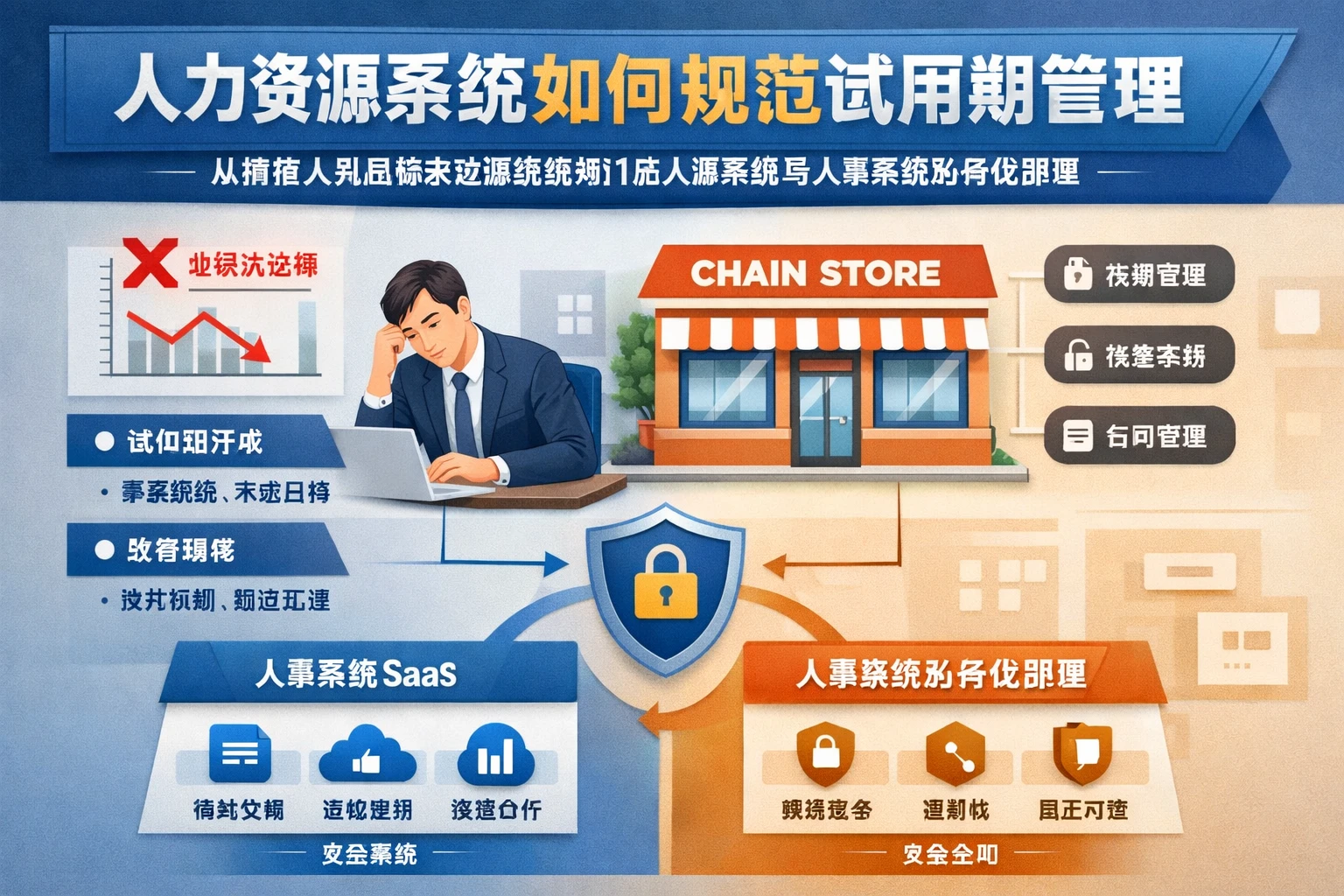 人力资源系统如何规范试用期管理：从销售人员目标未达标谈连锁门店人事系统与人事系统私有化部署