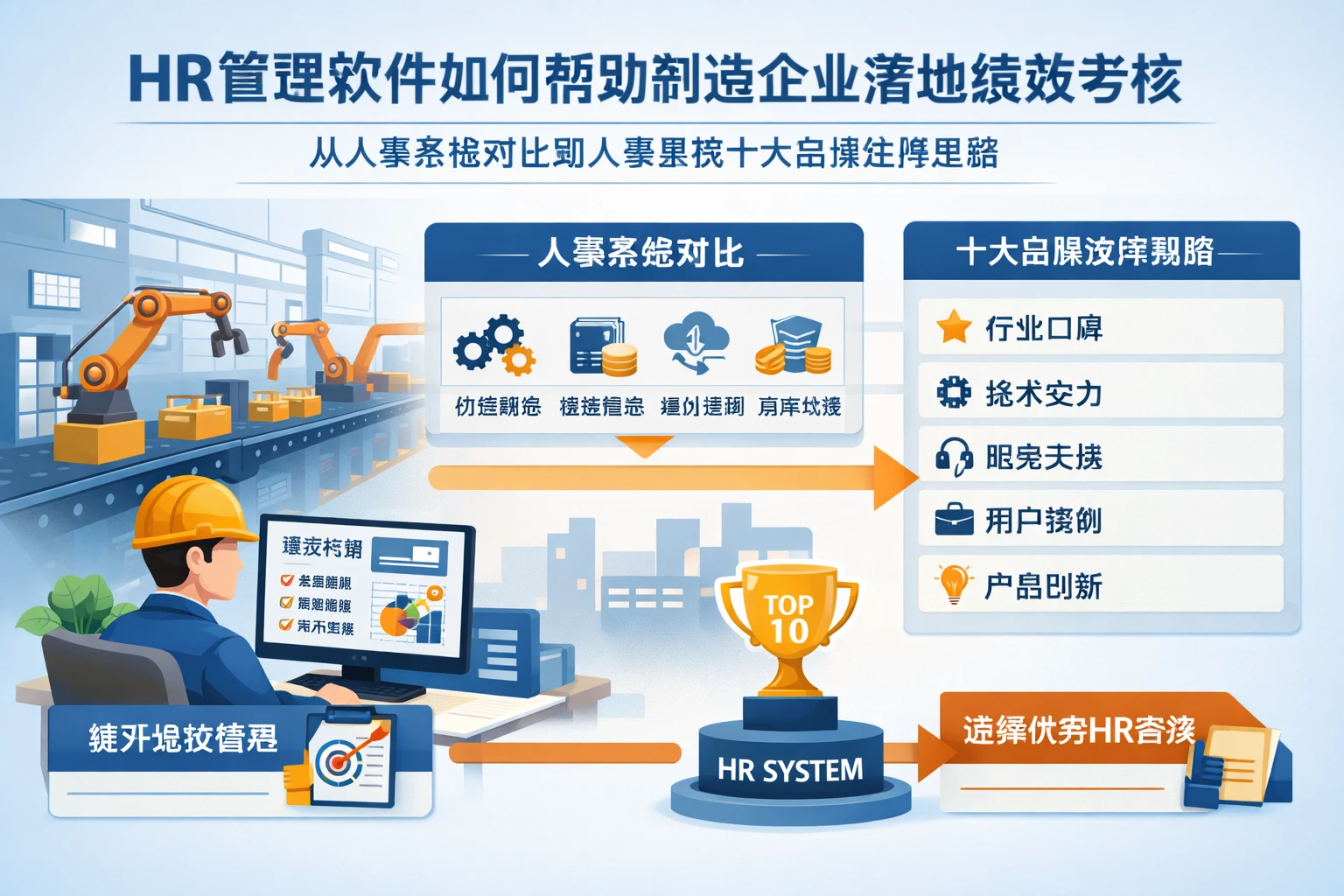HR管理软件如何帮助制造企业落地绩效考核——从人事系统对比到人事系统十大品牌选择思路
