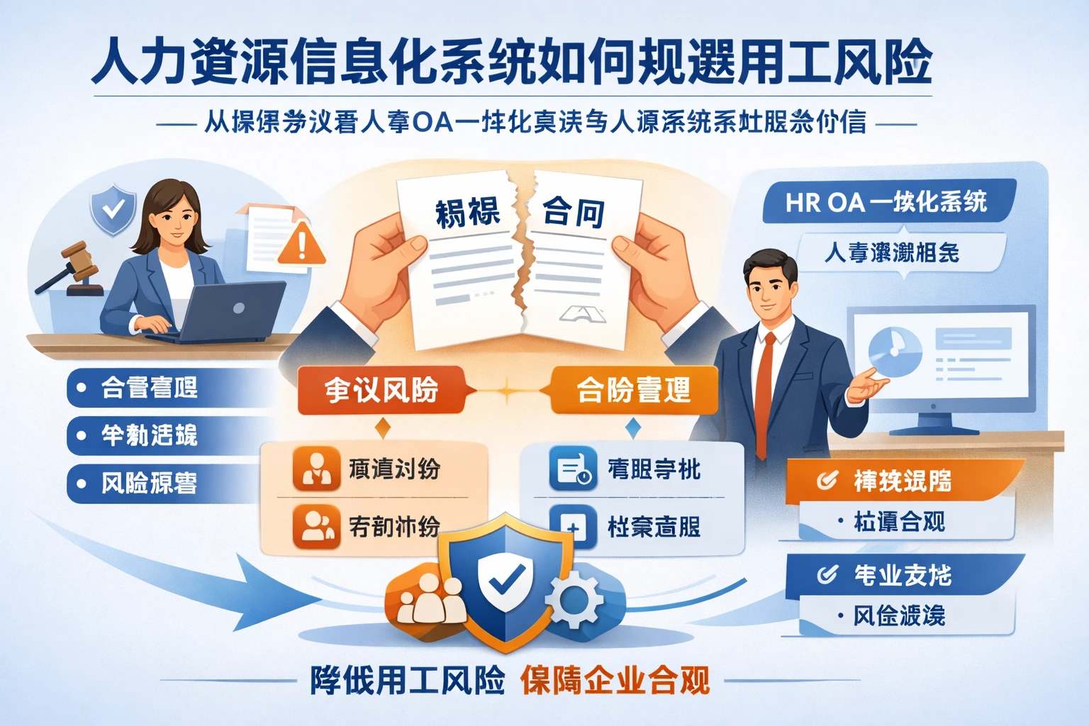 人力资源信息化系统如何规避用工风险:从解除争议看人事OA一体化系统与人事系统实施服务价值