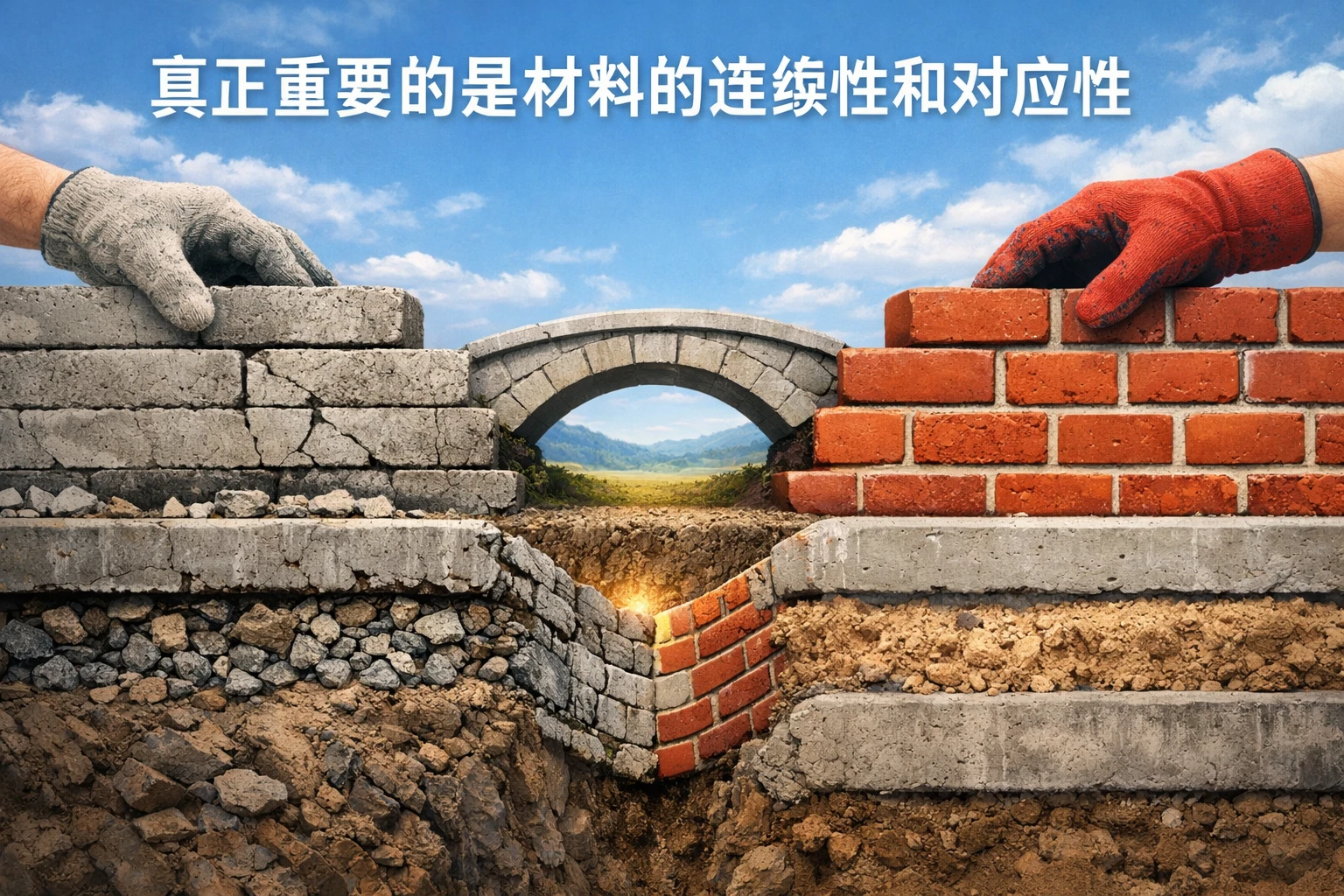 真正重要的是材料的连续性和对应性