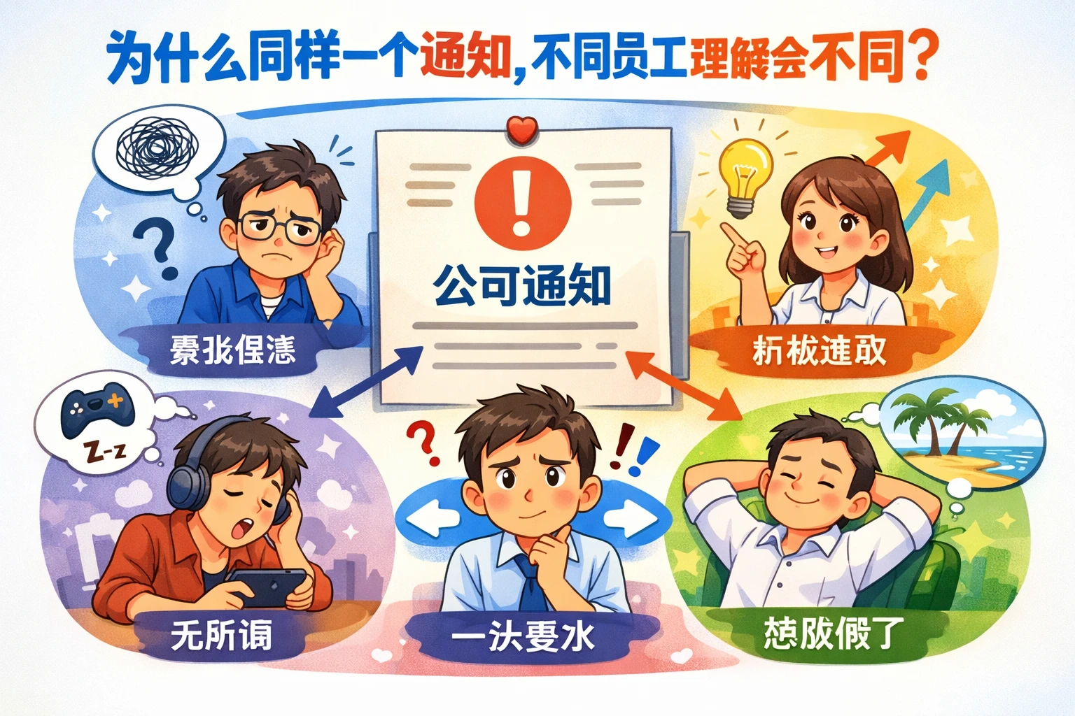 为什么同样一个通知,不同员工理解会不同