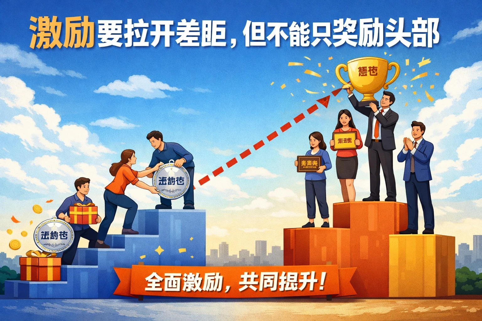 激励要拉开差距，但不能只奖励头部