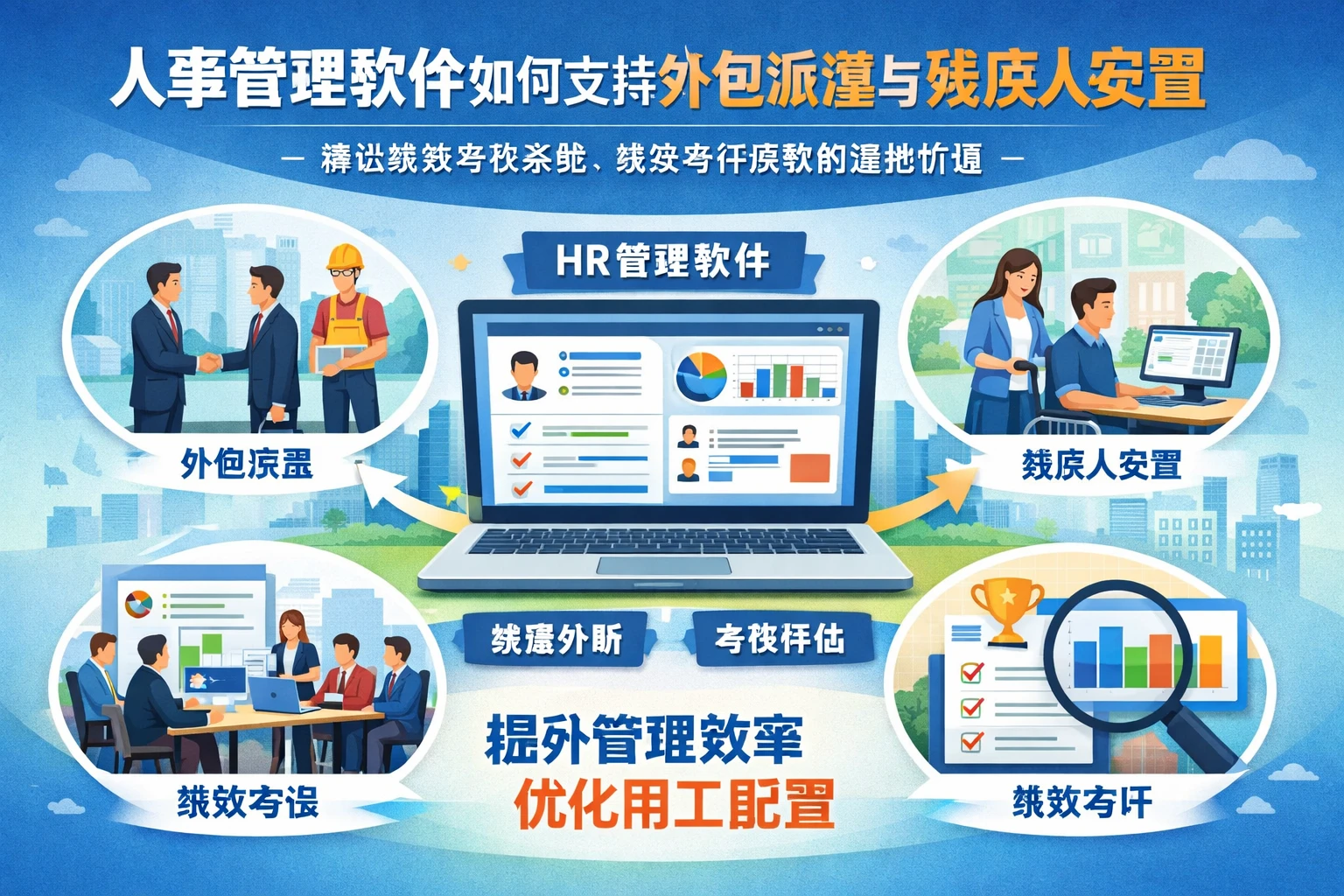 人事管理软件如何支持外包派遣与残疾人安置：兼谈绩效考核系统、绩效考评系统的落地价值