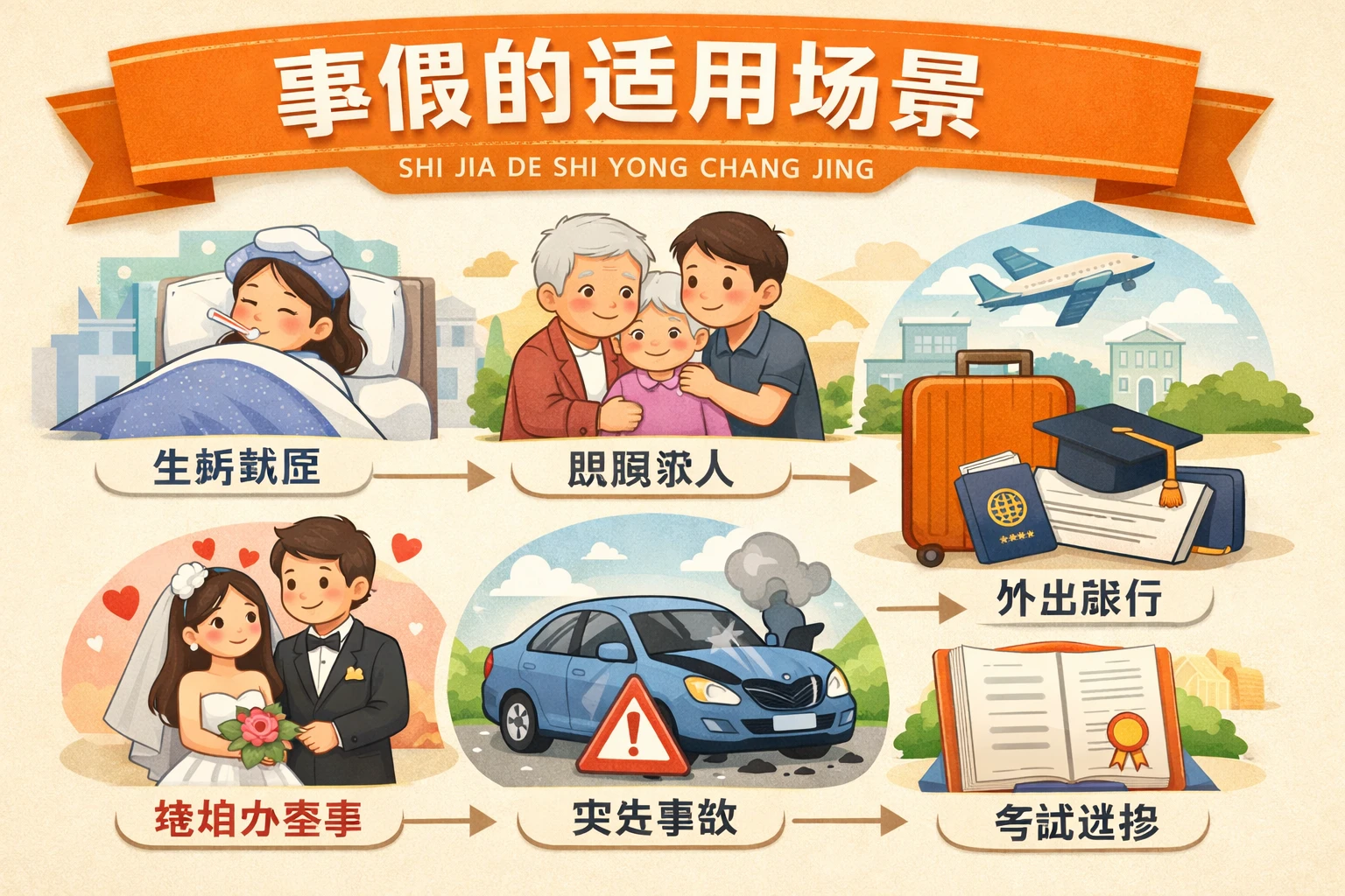 事假的适用场景