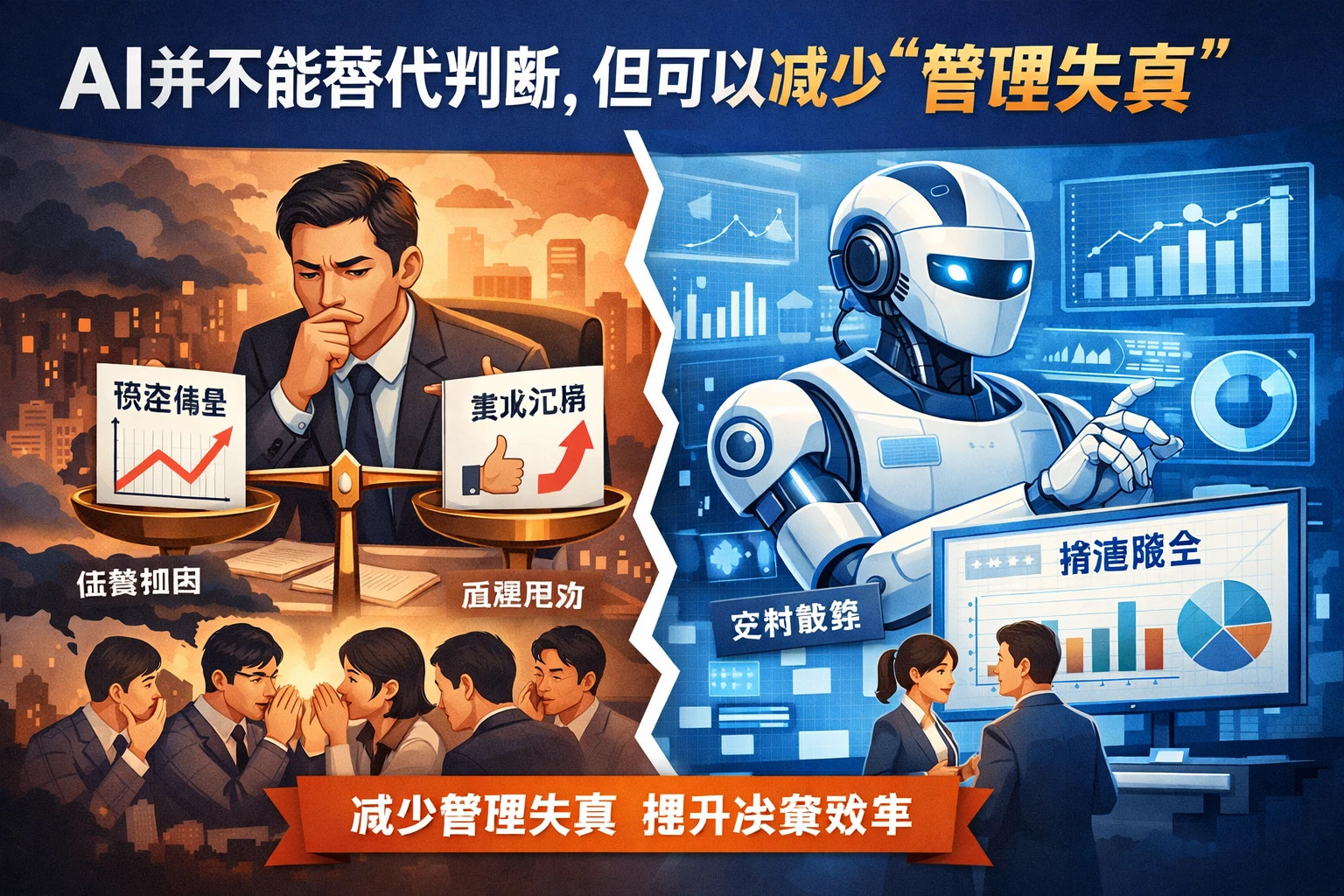 AI并不能替代判断，但可以减少“管理失真”