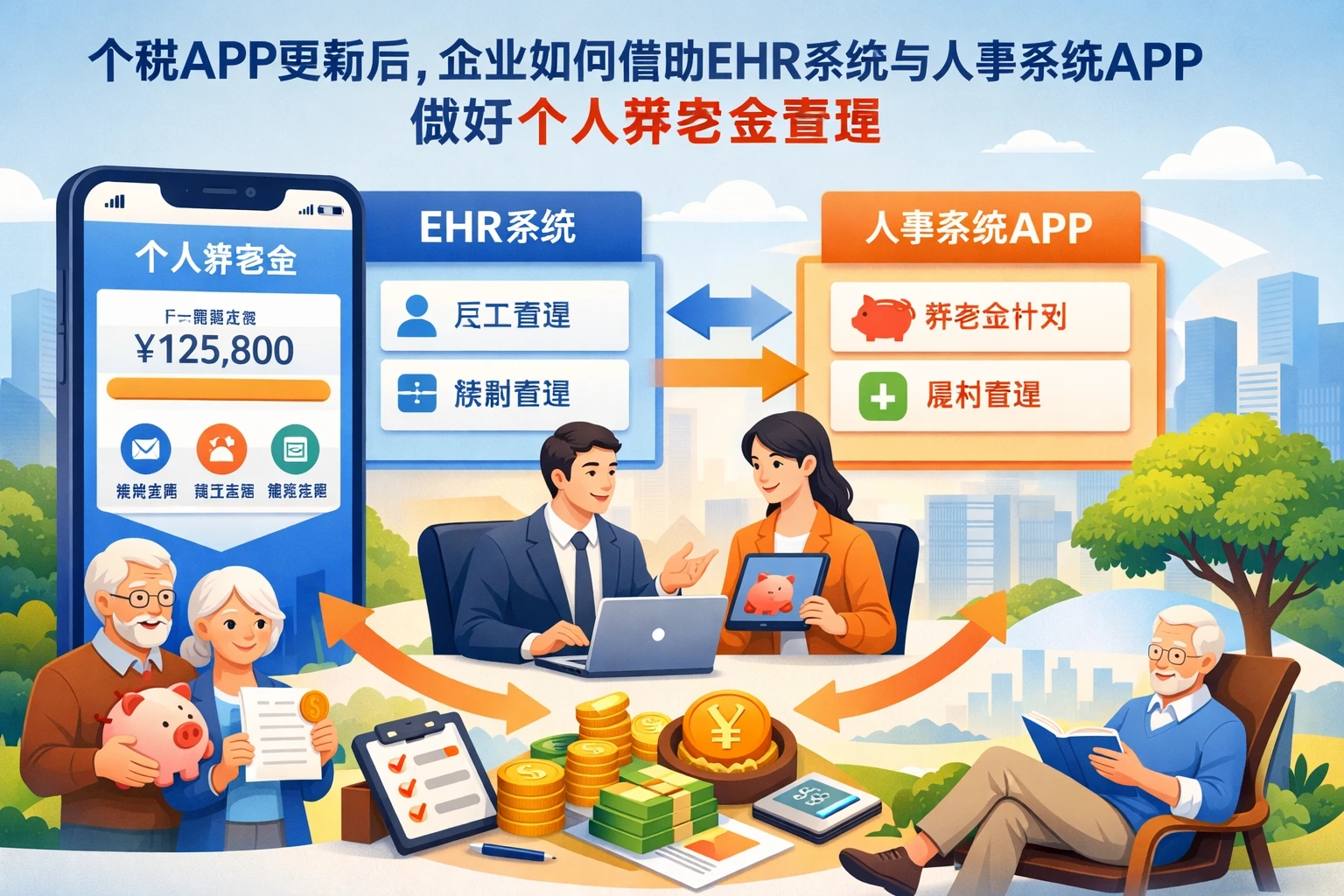 个税APP更新后，企业如何借助ehr系统与人事系统APP做好个人养老金管理