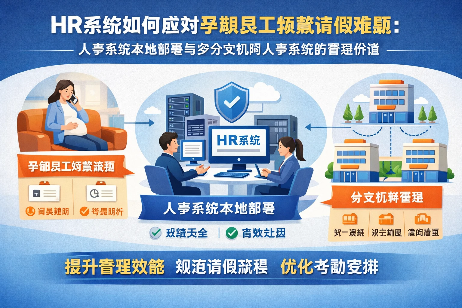 HR系统如何应对孕期员工频繁请假难题：人事系统本地部署与多分支机构人事系统的管理价值