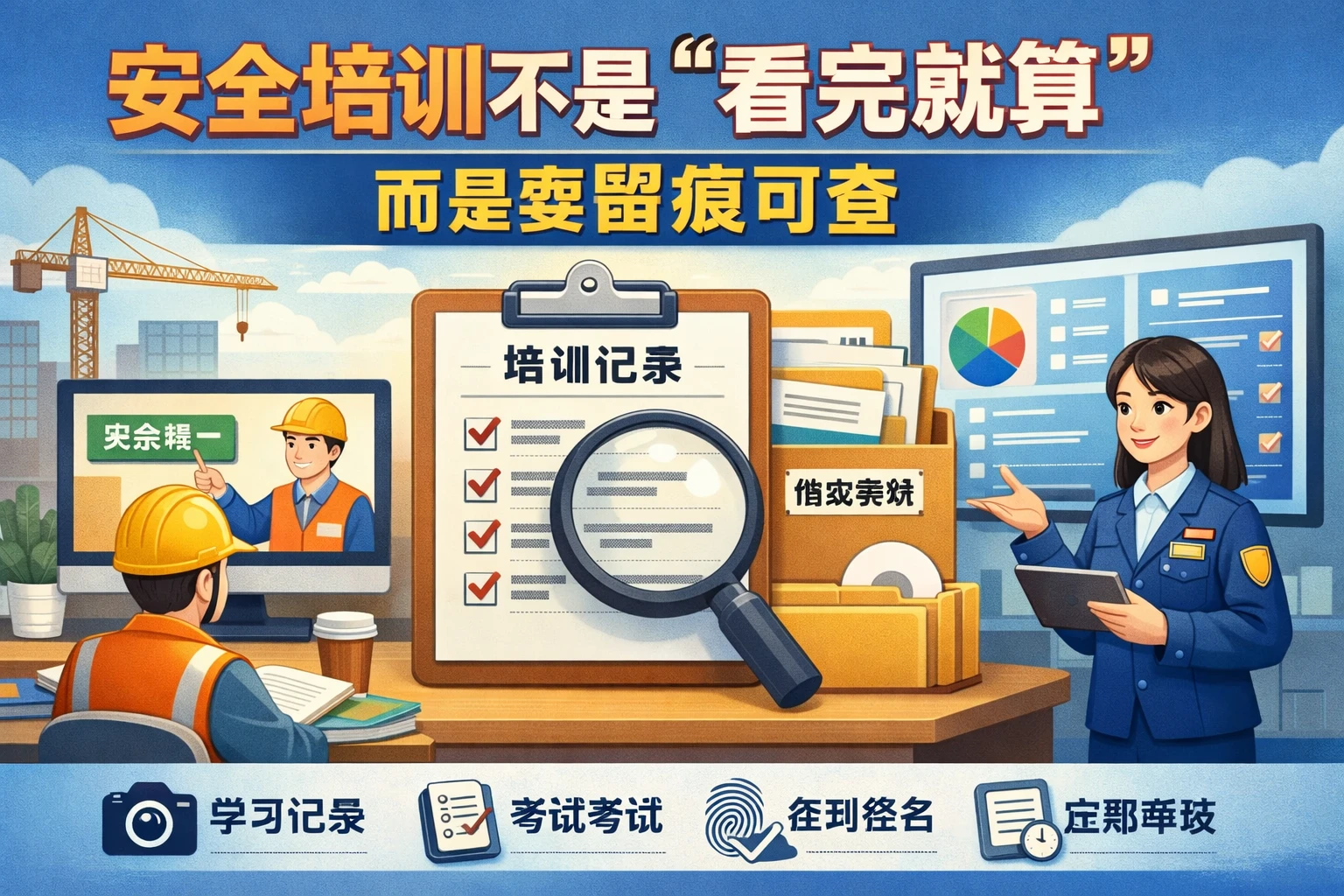 安全培训不是“看完就算”，而是要留痕可查